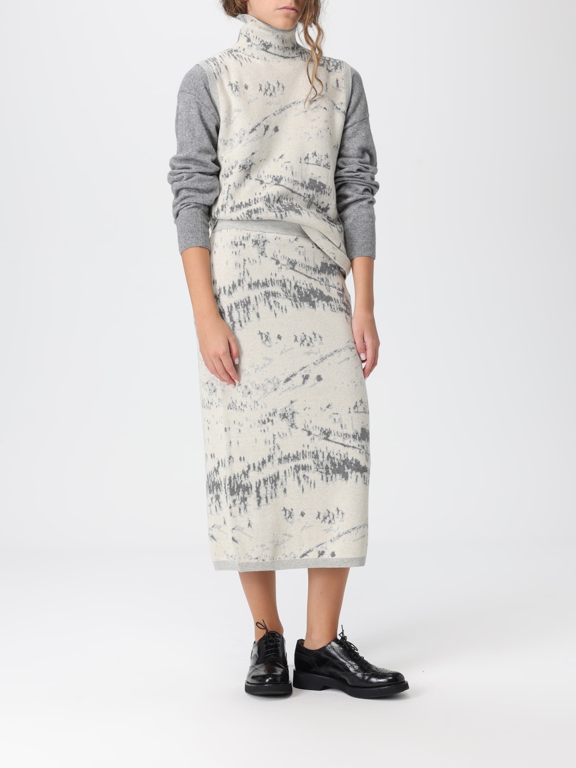 BALLANTYNE FALDA: Falda mujer Ballantyne, Blanco - Img 2