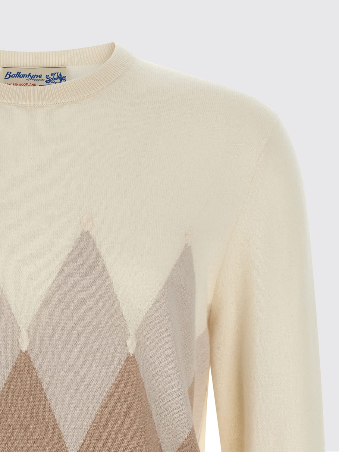 BALLANTYNE 毛衣: 毛衣 男士 Ballantyne, 奶油黄 - Img 3