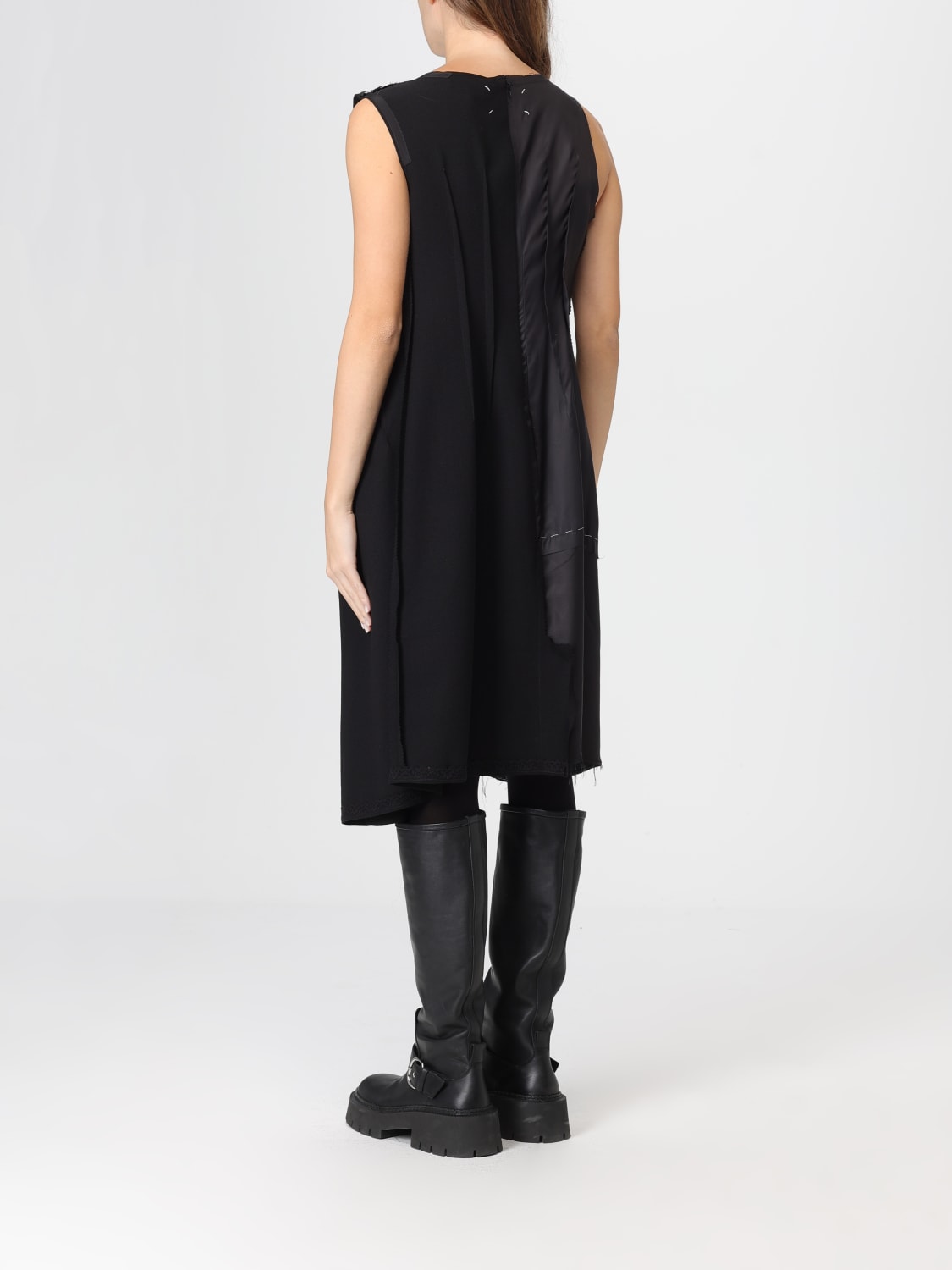 MAISON MARGIELA ABITO: Abito di lana vergine Maison Margiela, Nero - Img 3