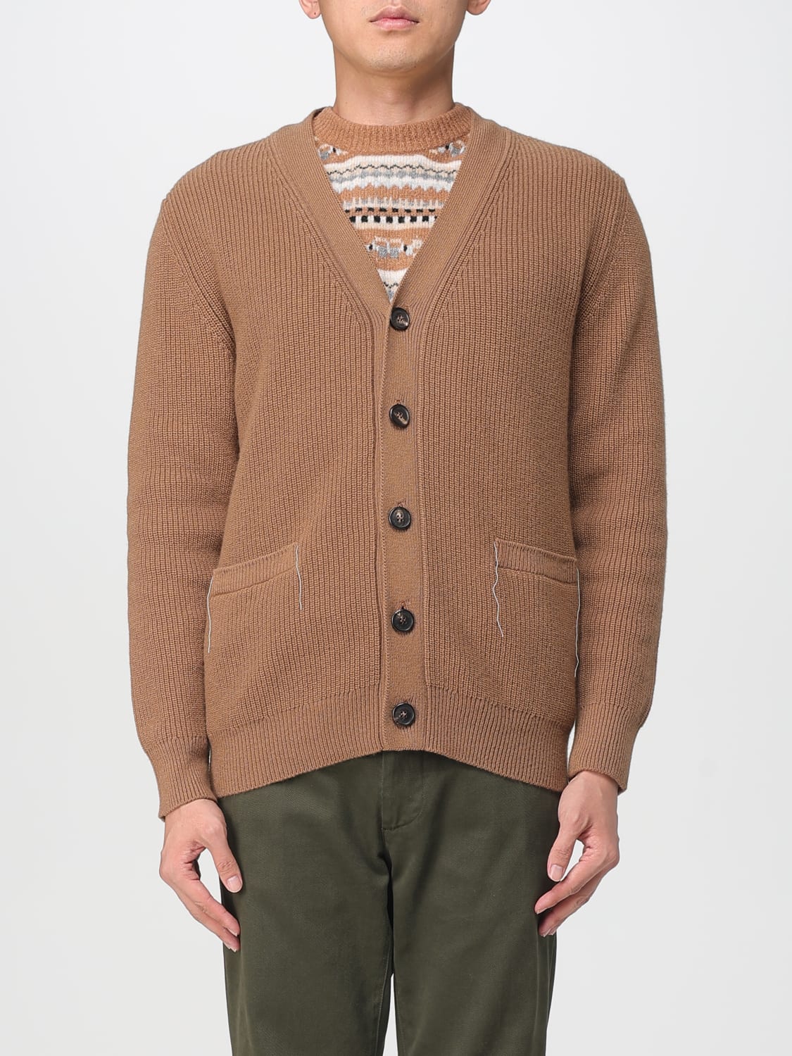 BALLANTYNE SWEATER: Sweater men Ballantyne, Brown - Img 1