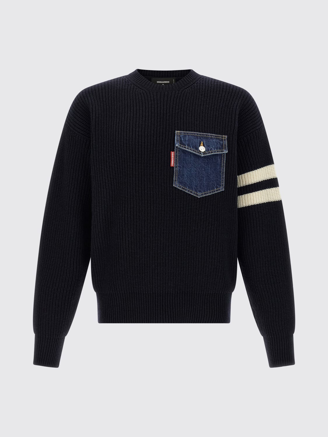 DSQUARED2 SWEATER: Cardigan men Dsquared2, Blue - Img 1