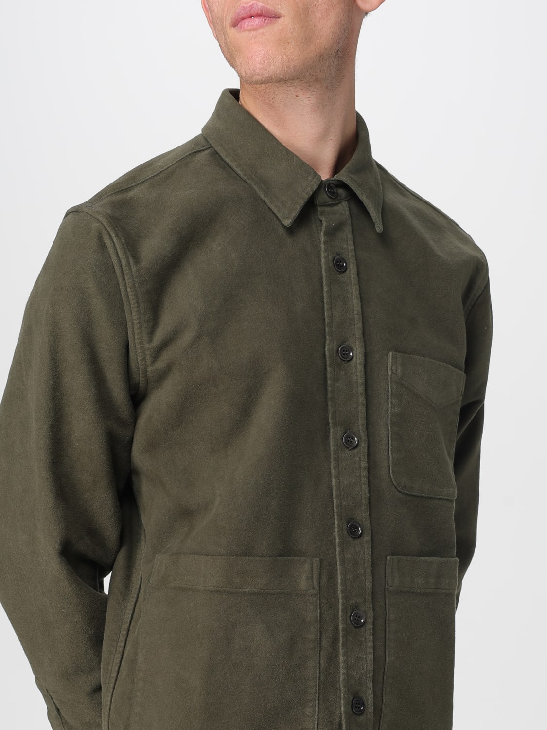 ASPESI CAMICIA: Camicia Aspesi in cotone , Verde - Img 3