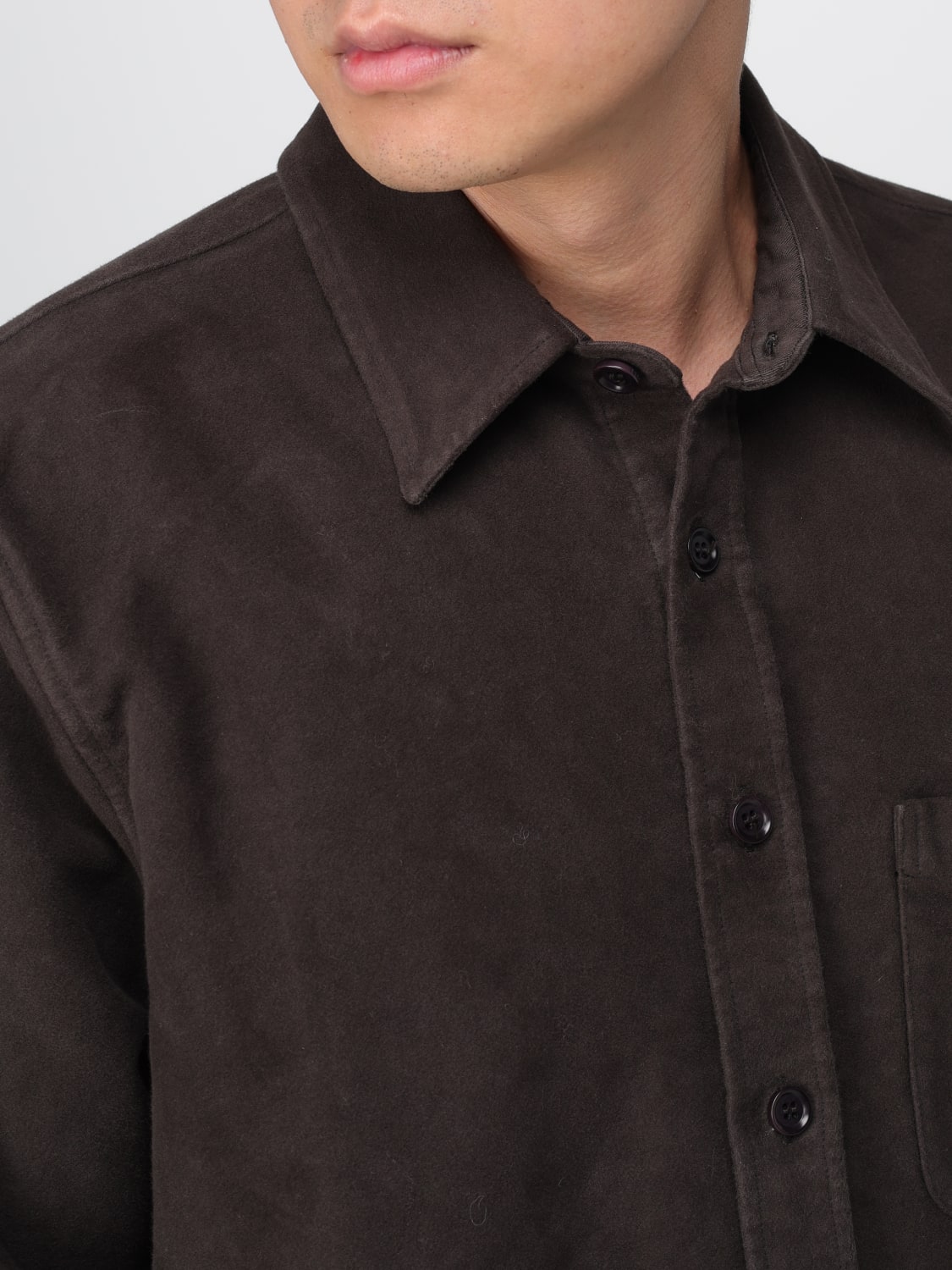 ASPESI CAMICIA: Camicia Aspesi in cotone , Marrone - Img 3