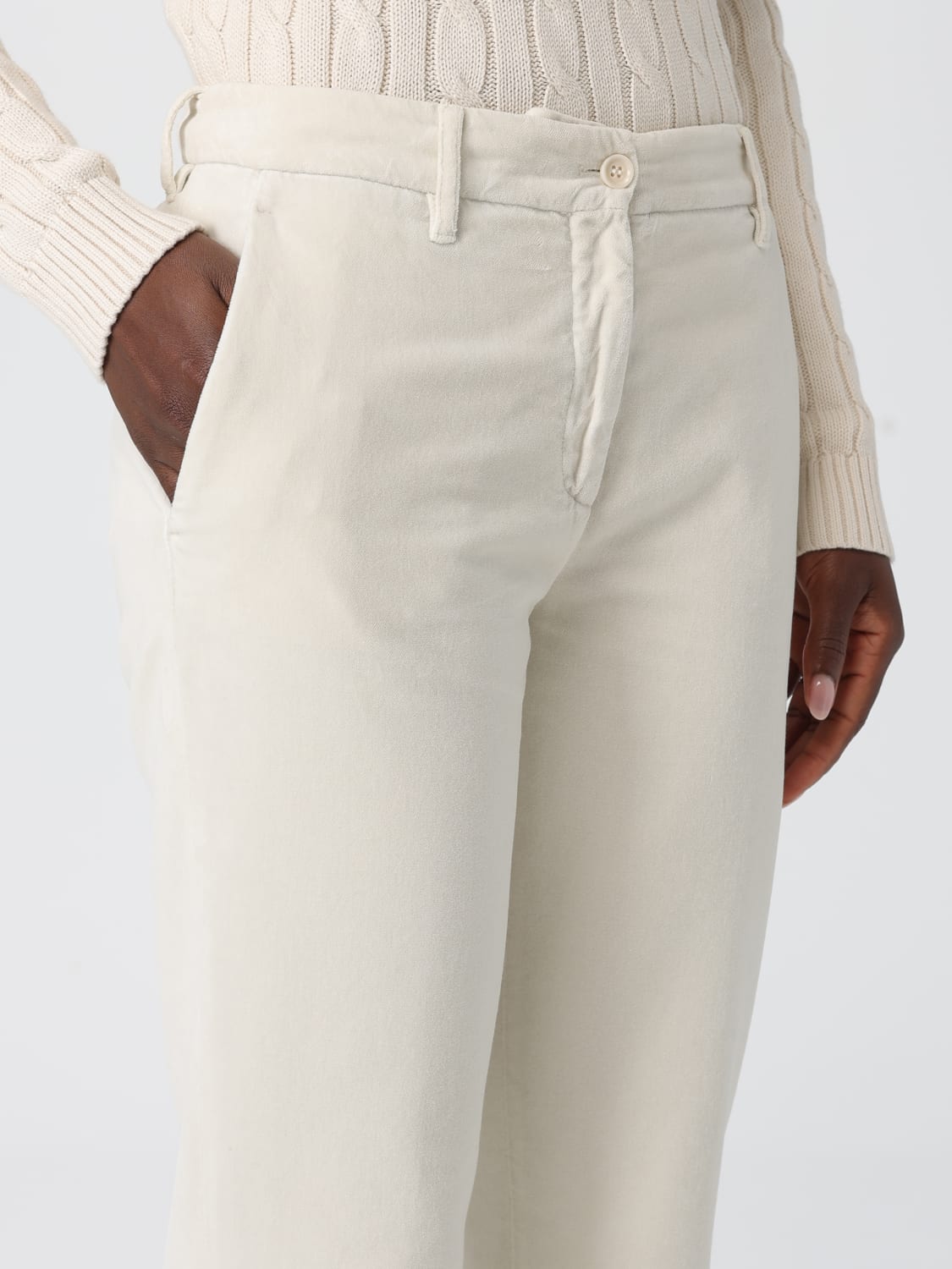 ASPESI HOSE: Hose damen Aspesi, Weiß - Img 3