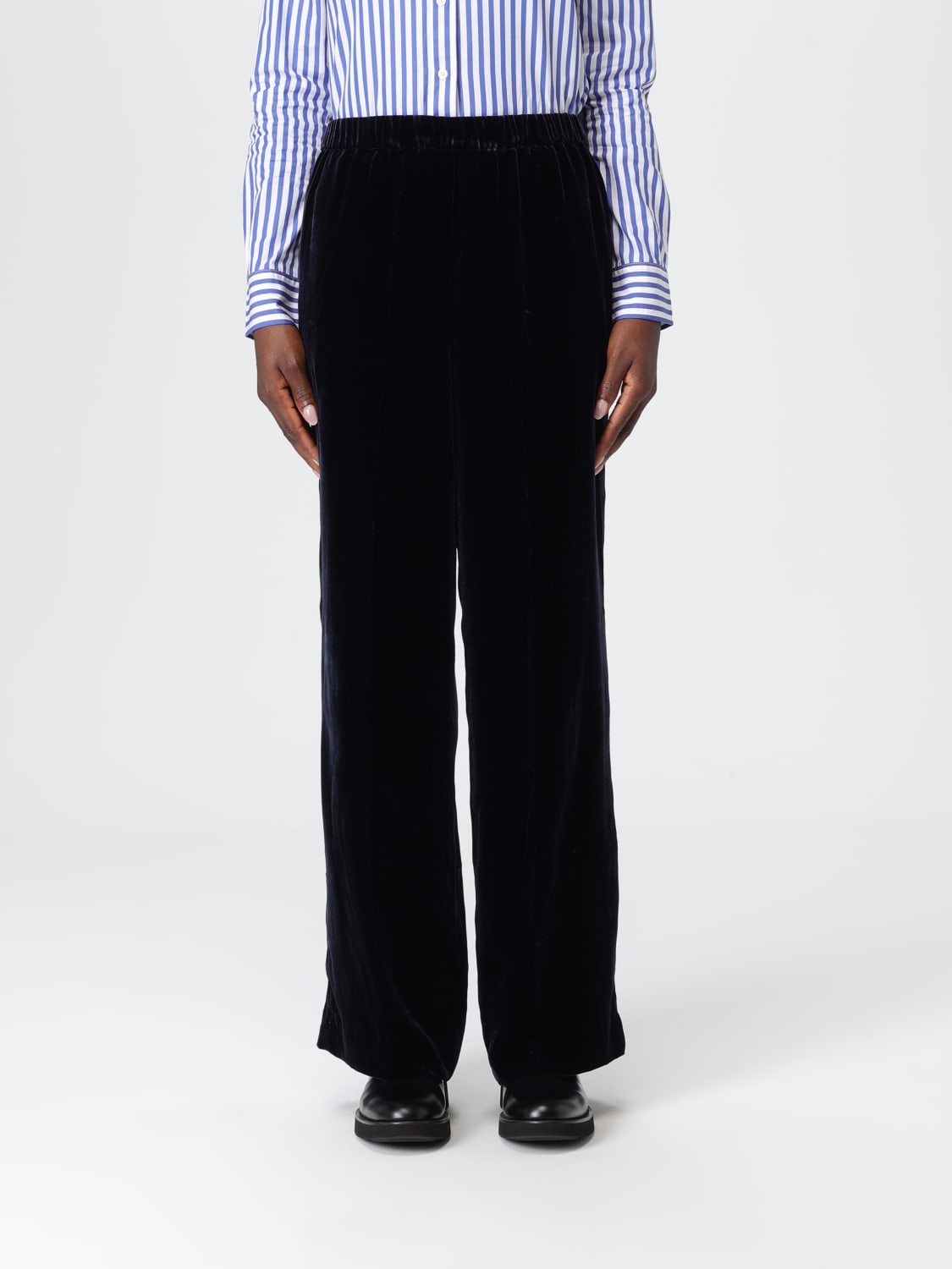 ASPESI PANTALONI: Pantalone Aspesi in velluto , Blue - Img 1