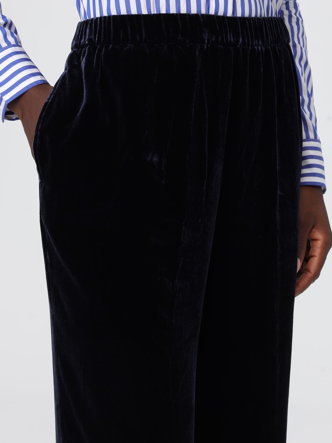 ASPESI PANTALONI: Pantalone Aspesi in velluto , Blue - Img 4