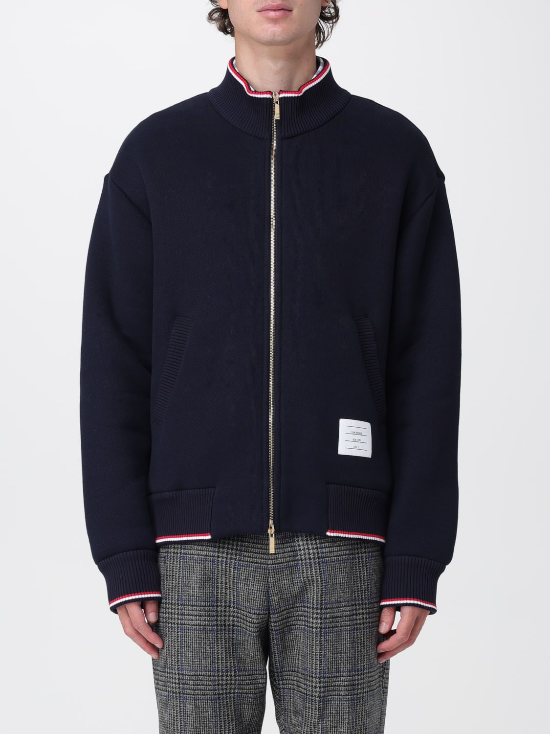 THOM BROWNE SWEATSHIRT: Sweatshirt men Thom Browne, Blue - Img 1