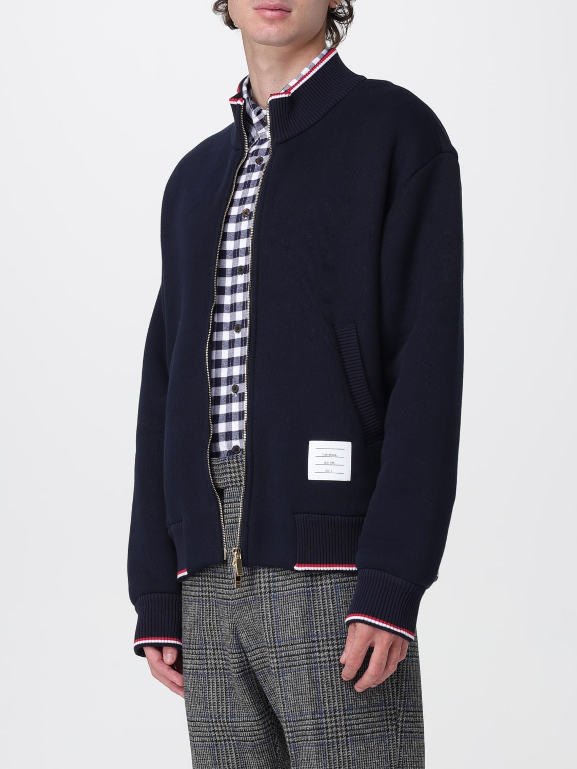 THOM BROWNE SWEATSHIRT: Sweatshirt men Thom Browne, Blue - Img 4