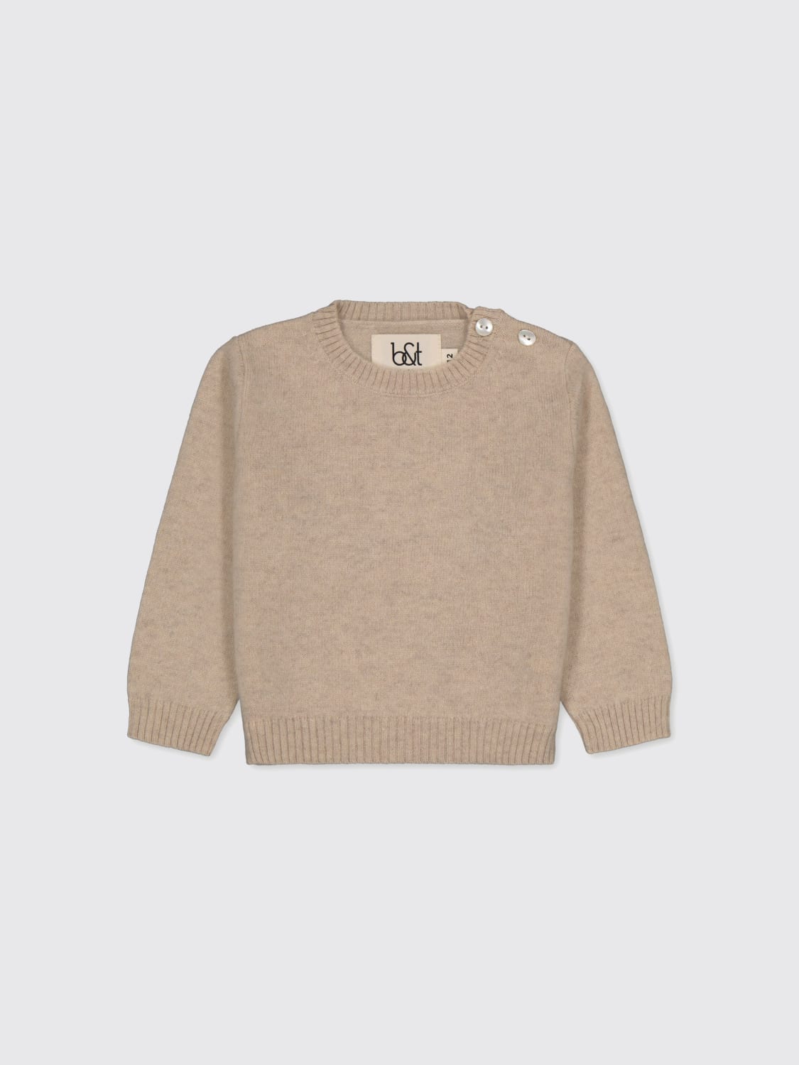 BOBBIN & TRICOT PULLOVER: Pullover kinder Bobbin & Tricot, Ecru - Img 1