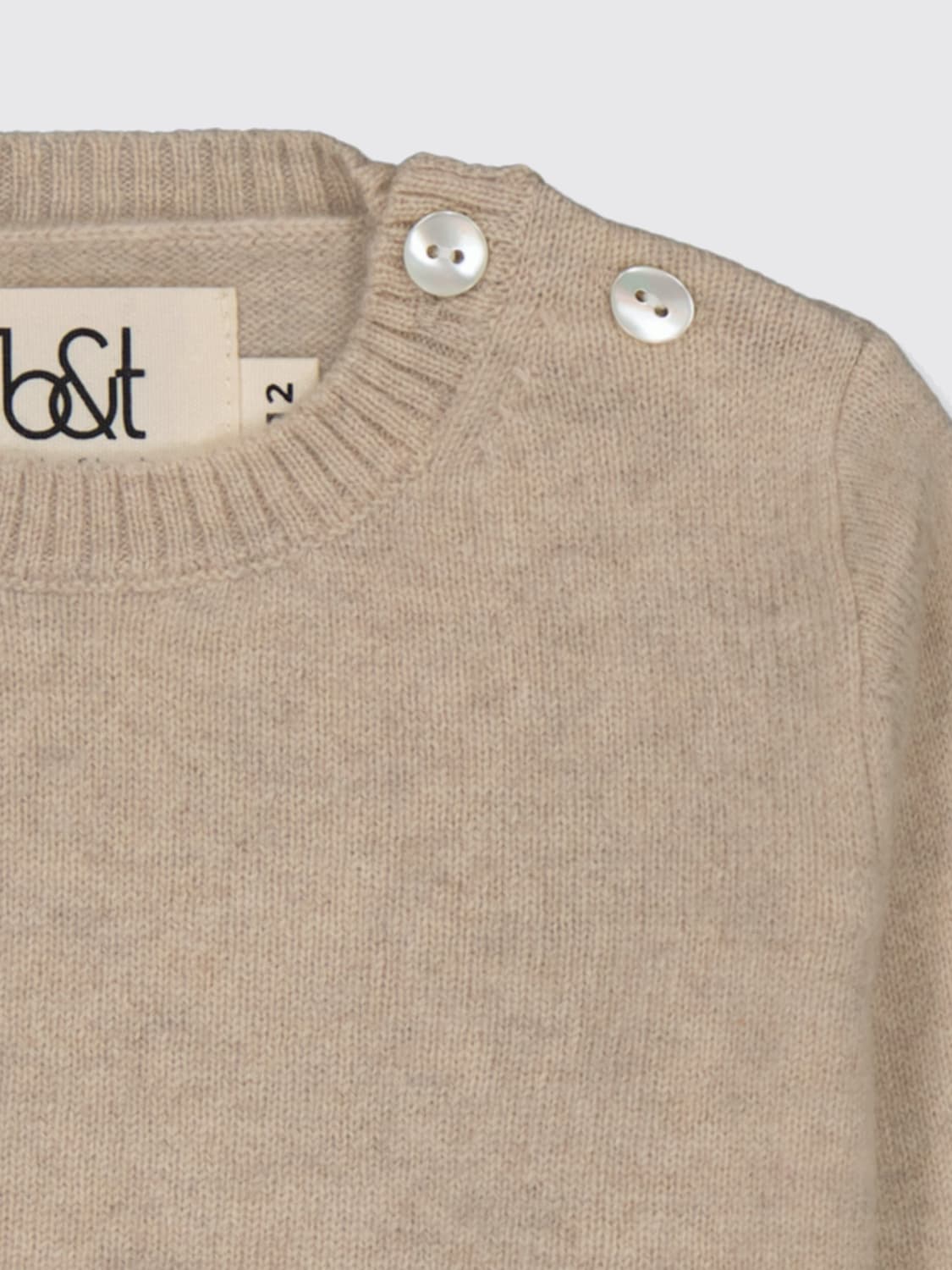 BOBBIN & TRICOT PULLOVER: Pullover kinder Bobbin & Tricot, Ecru - Img 3