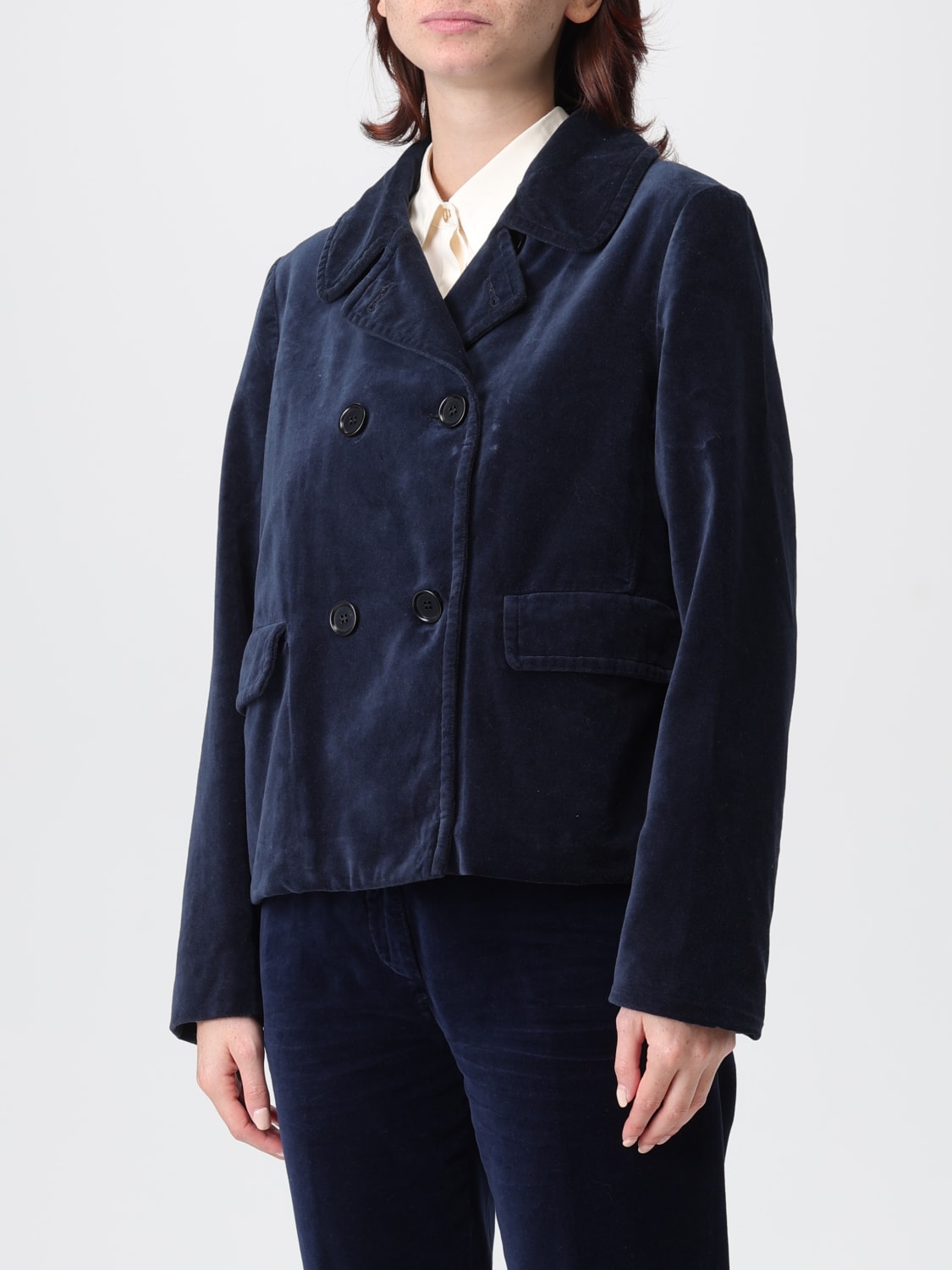 ASPESI JACKET: Jacket woman Aspesi, Blue - Img 4