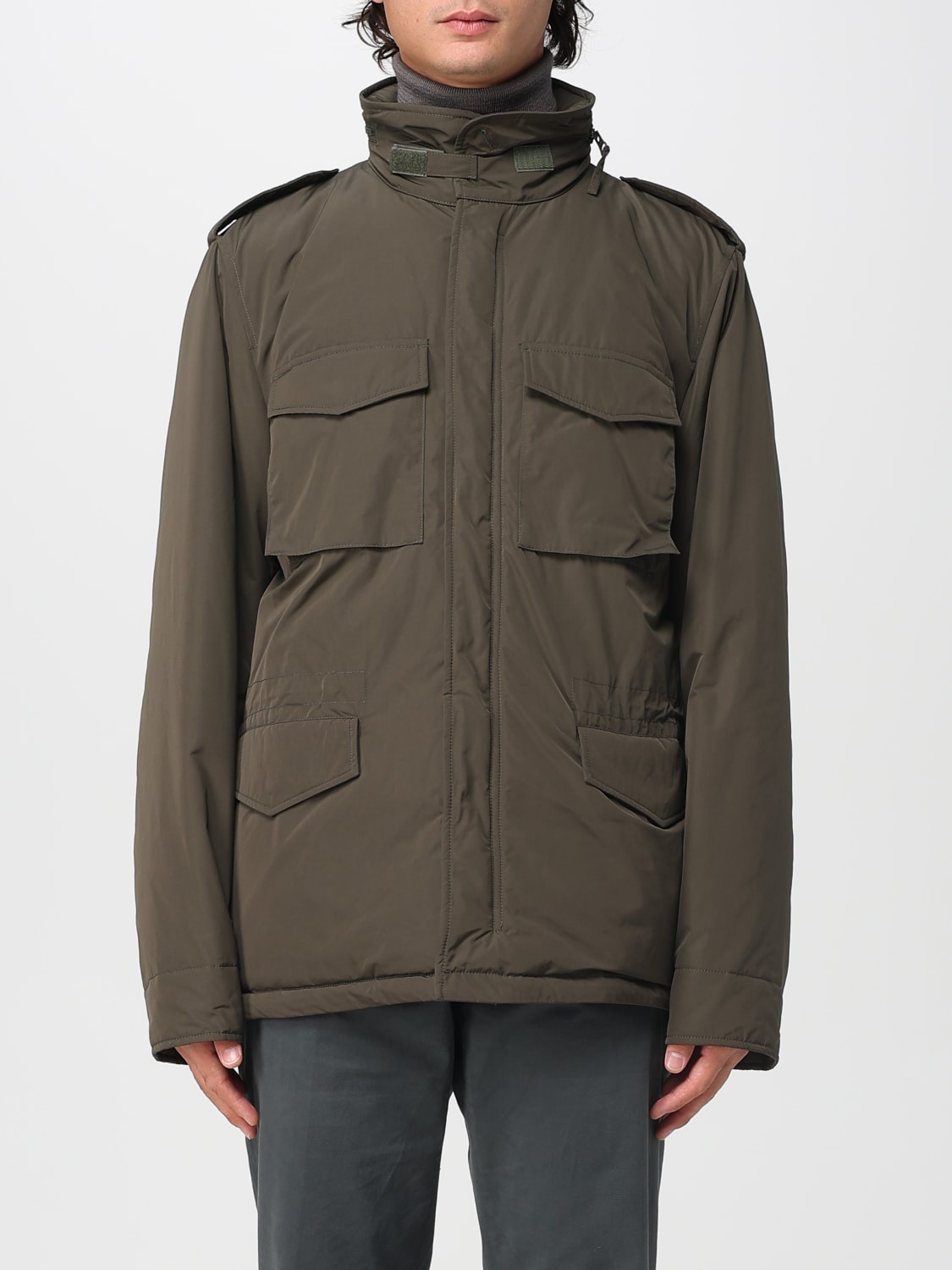 ASPESI JACKE: Mantel herren Aspesi, Grün - Img 1