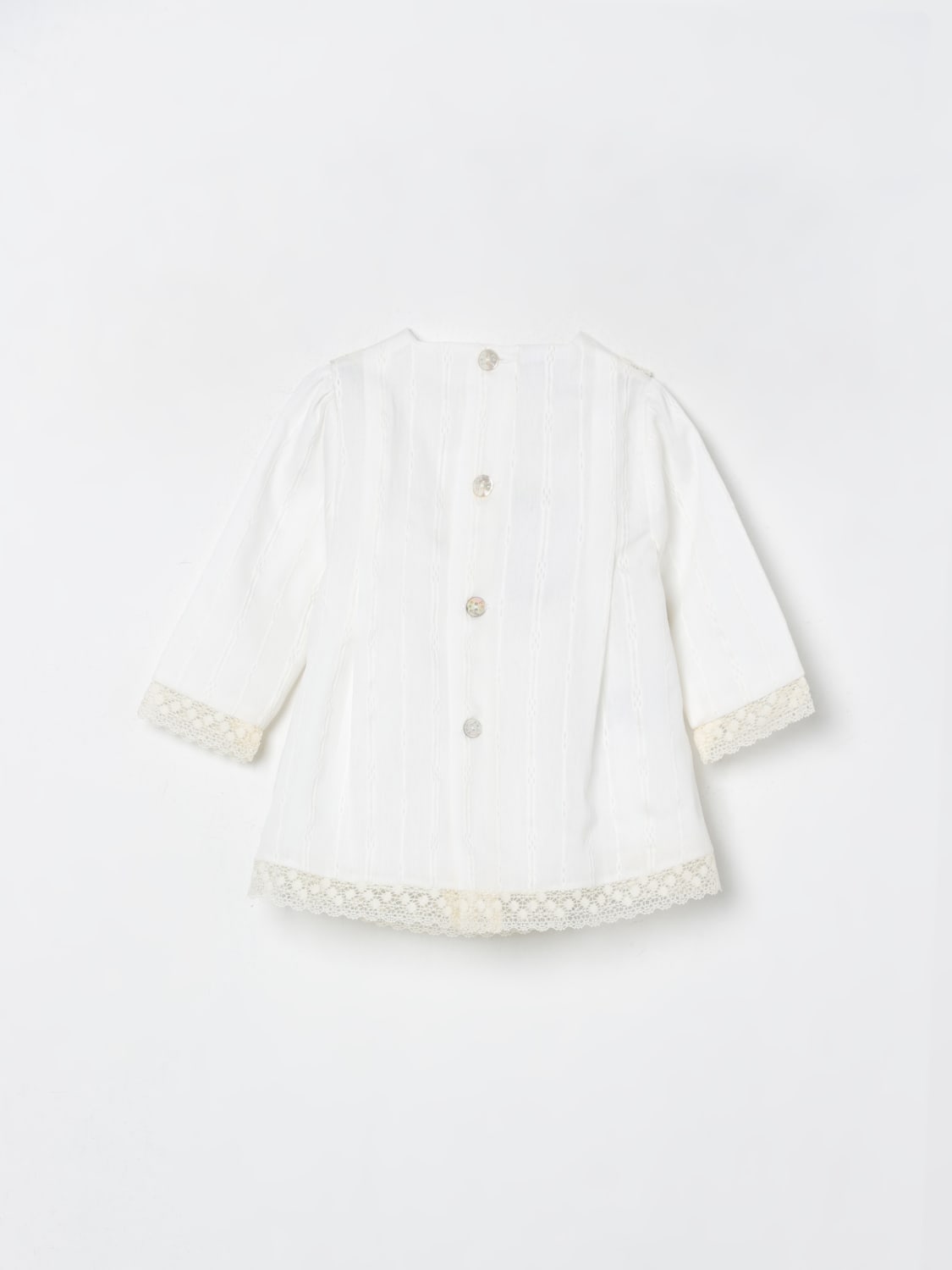 PAZ RODRIGUEZ ROMPER: Romper kids Paz Rodriguez, Cream - Img 2