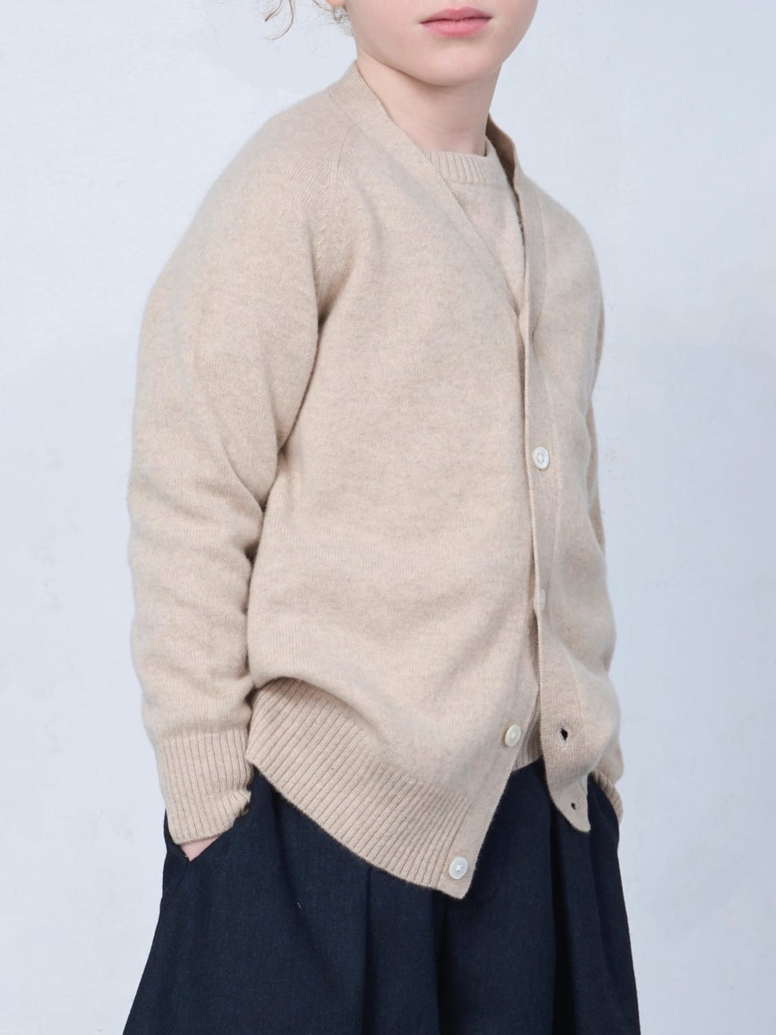 BOBBIN & TRICOT PULLOVER: Pullover kinder Bobbin & Tricot, Beige - Img 2