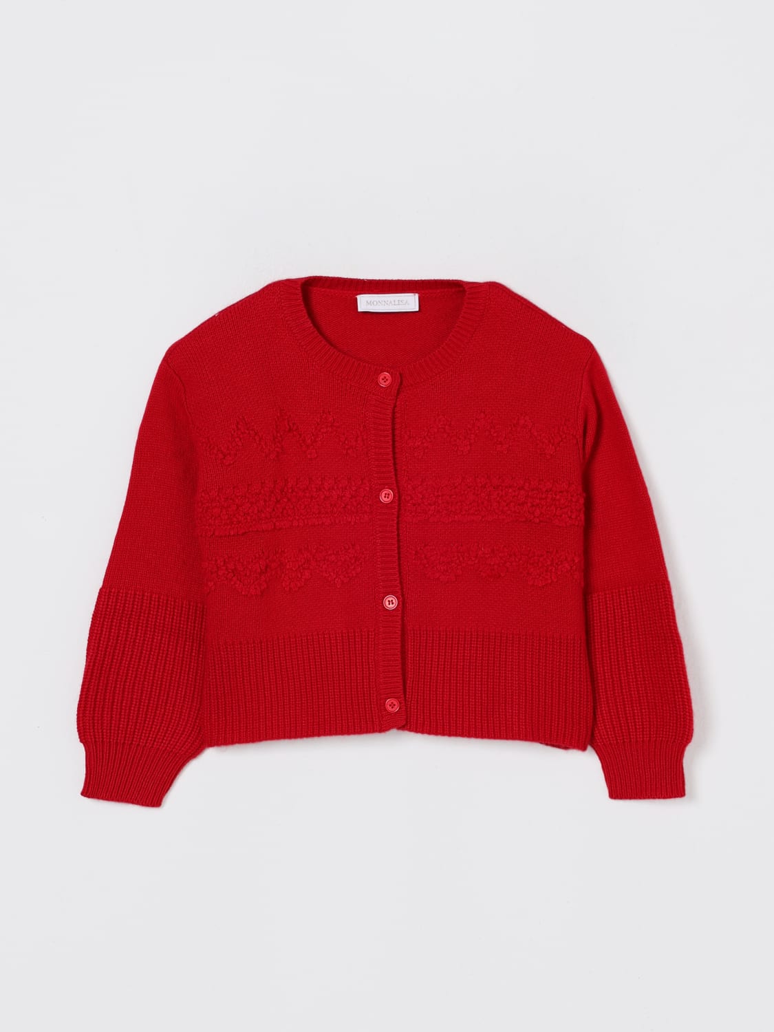MONNALISA SWEATER: Sweater kids Monnalisa, Red - Img 1