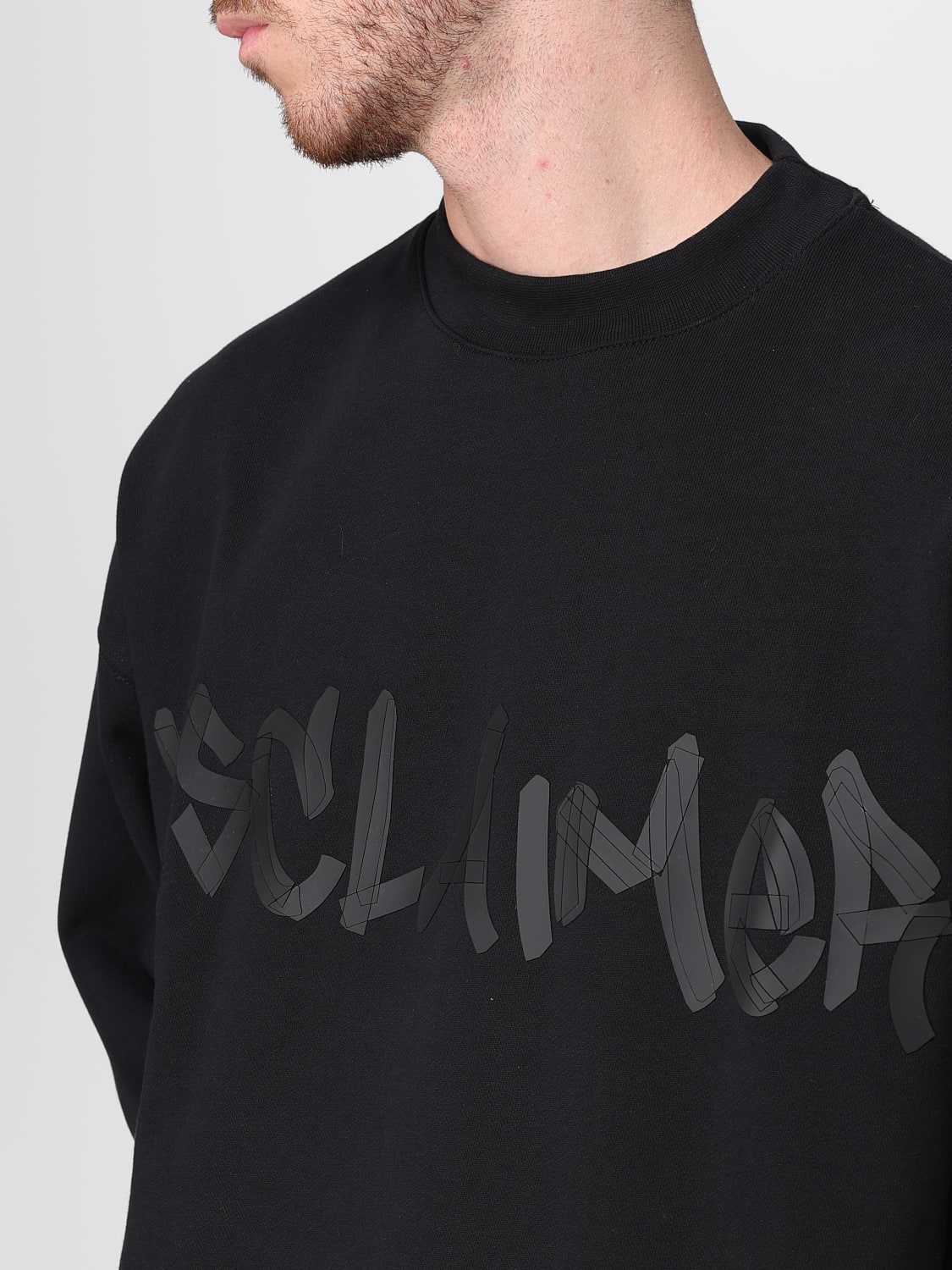 DISCLAIMER SWEATSHIRT: Sweater men Disclaimer, Black - Img 3