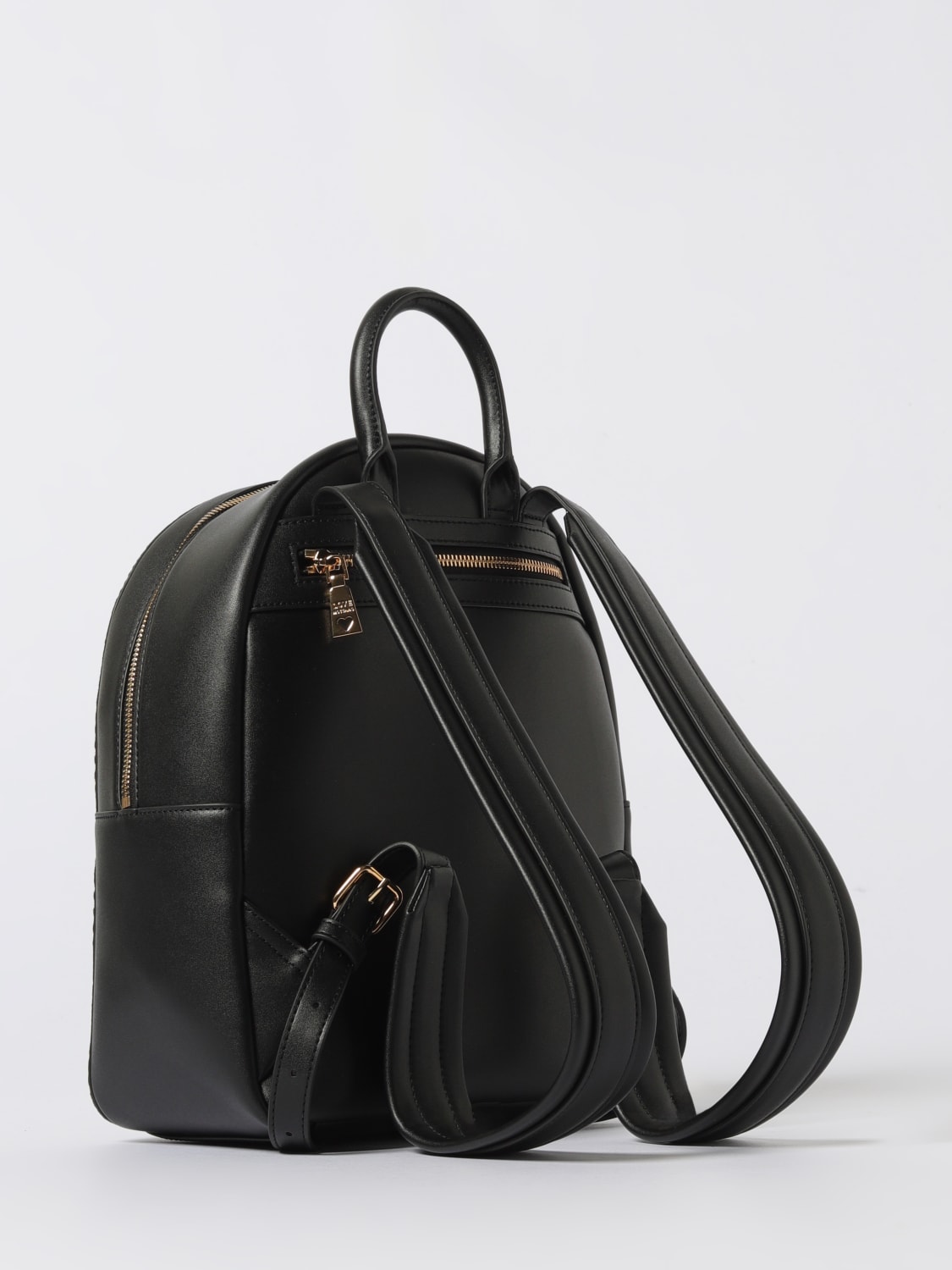 LOVE MOSCHINO ZAINO: Zaino in pelle sintetica con logo Love Moschino, Nero - Img 2