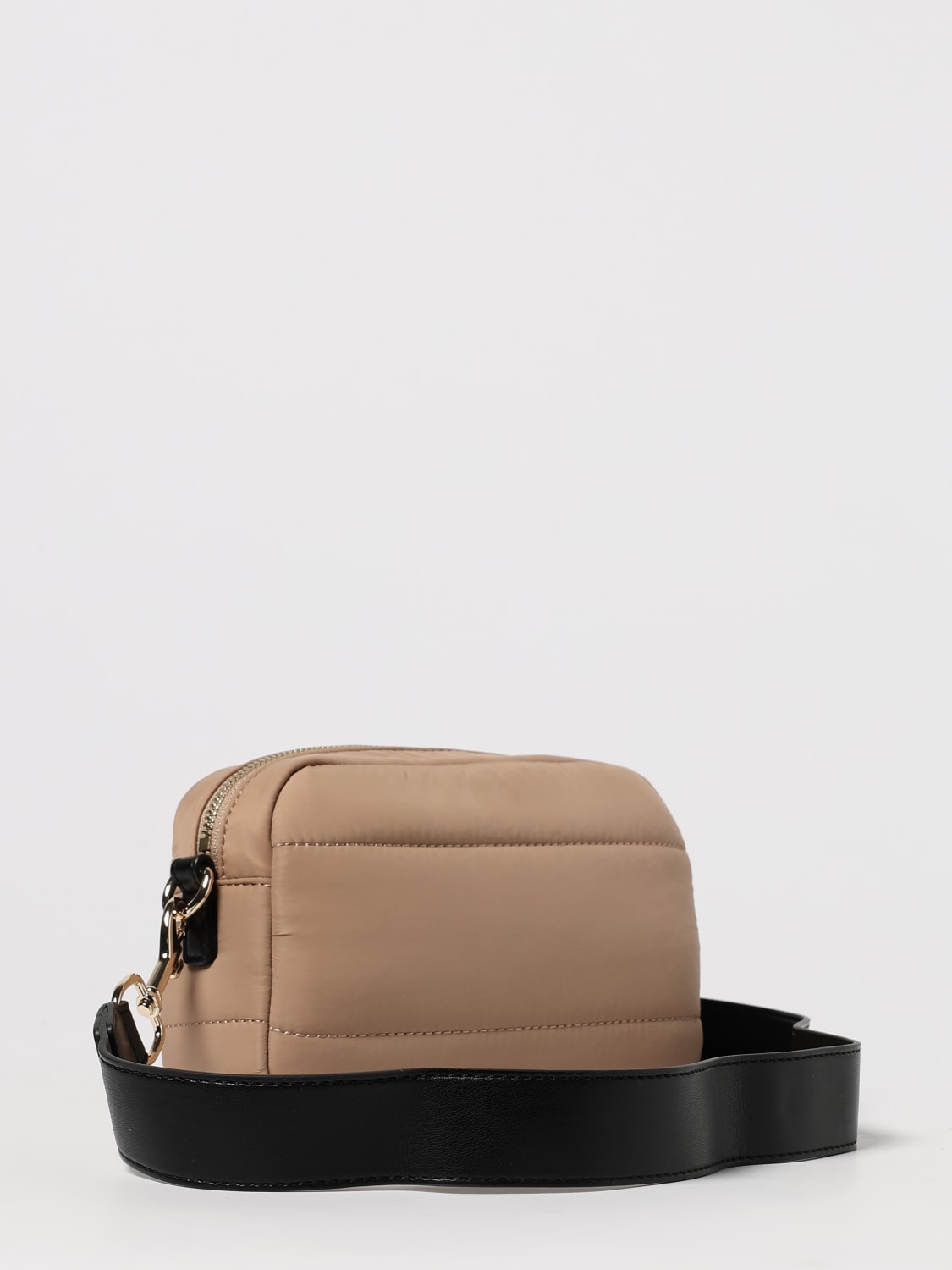 LOVE MOSCHINO BORSA A TRACOLLA: Borsa a tracolla in nylon Love Moschino, Beige - Img 2