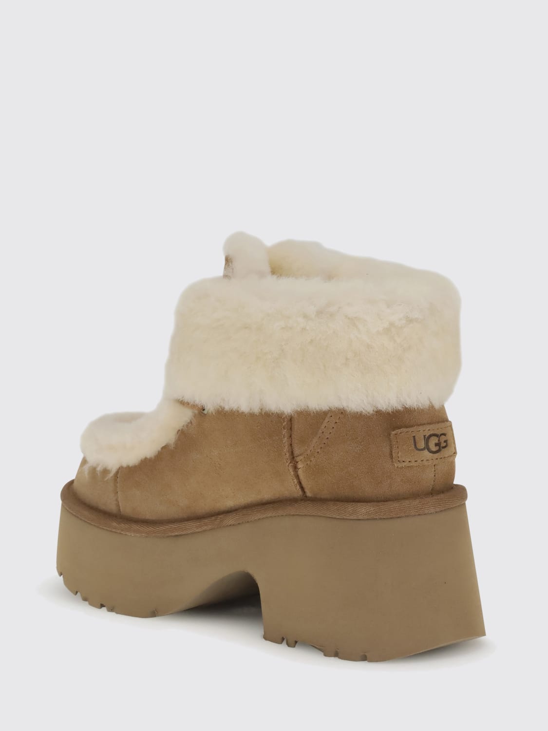 UGG BOTTES: Bottines plates femme UGG, Marron - Img 3
