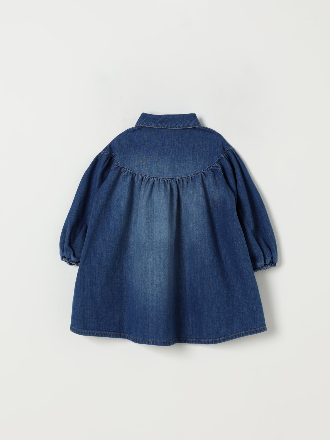 CHLOÉ ROMPER: Romper kids ChloÉ, Denim - Img 2