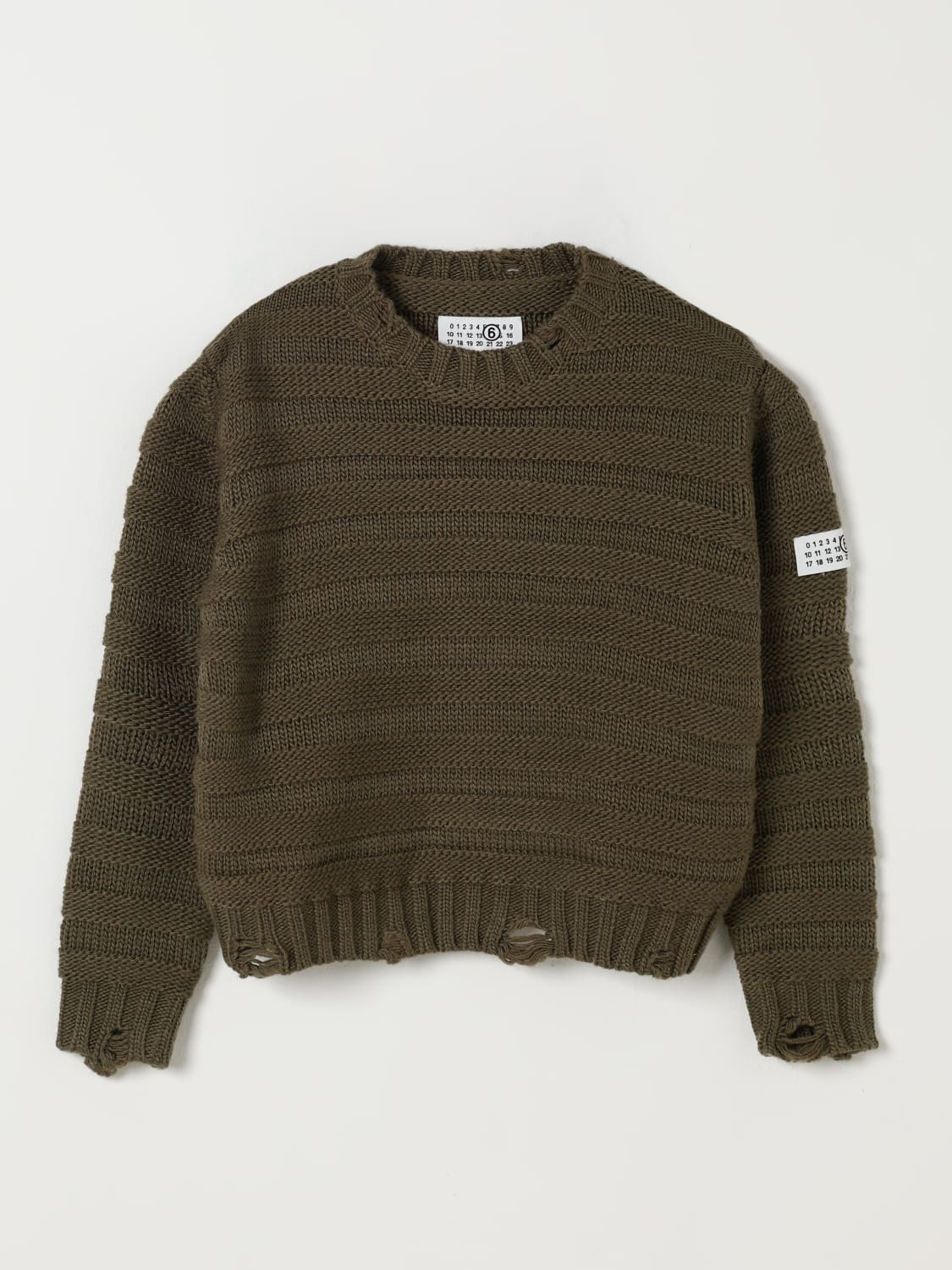 MM6 MAISON MARGIELA SWEATER: Swimsuit kids Mm6 Maison Margiela, Green - Img 1