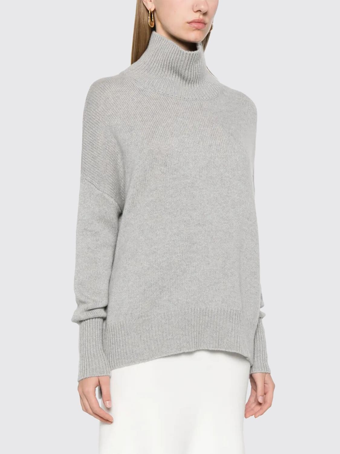 LISA YANG MAGLIA: Pullover dolcevita Heidi Lisa Yang in cashmere , Grigio - Img 3