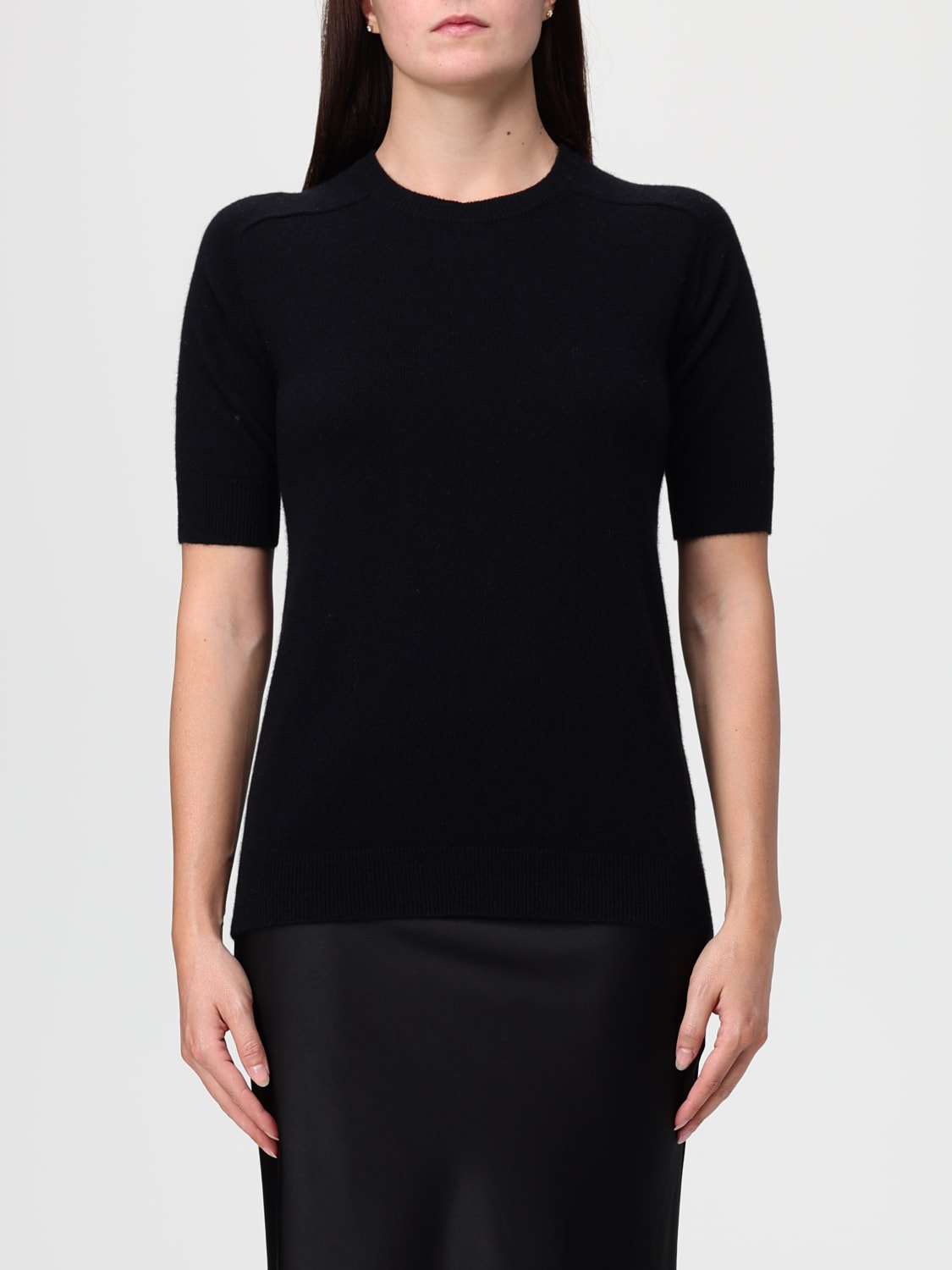 LISA YANG MAGLIA: Pullover basic Lisa Yang, Nero - Img 1
