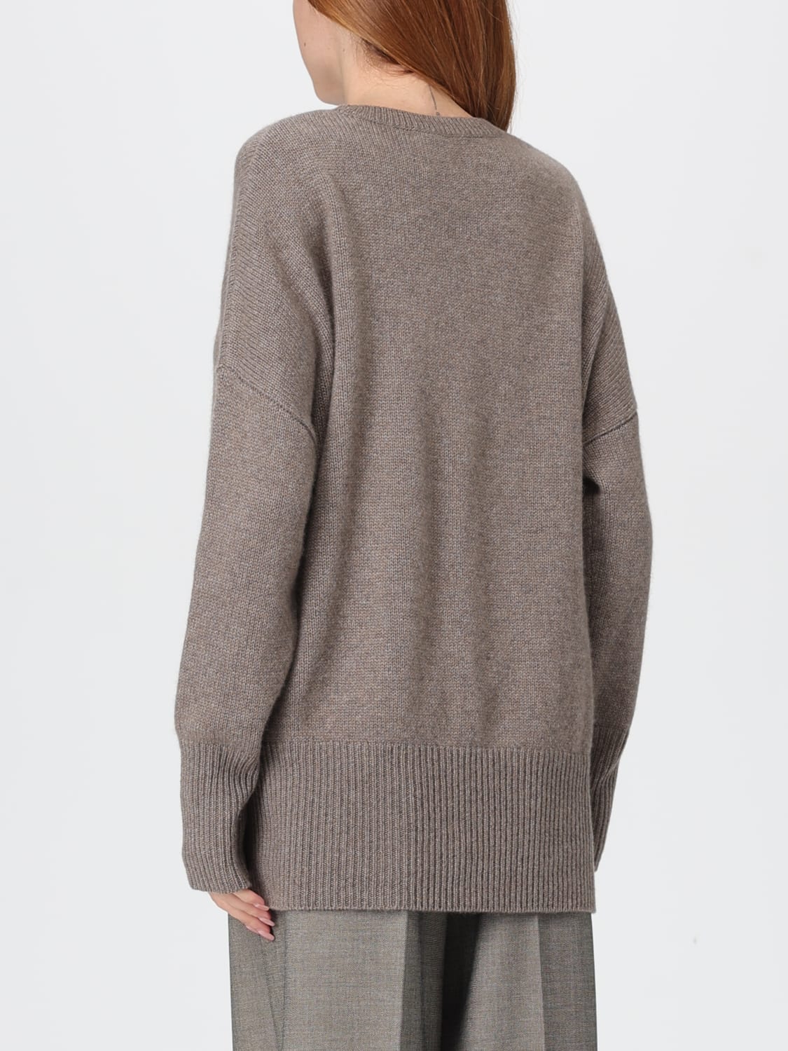LISA YANG MAGLIA: Pullover basic Lisa Yang, Marrone - Img 2