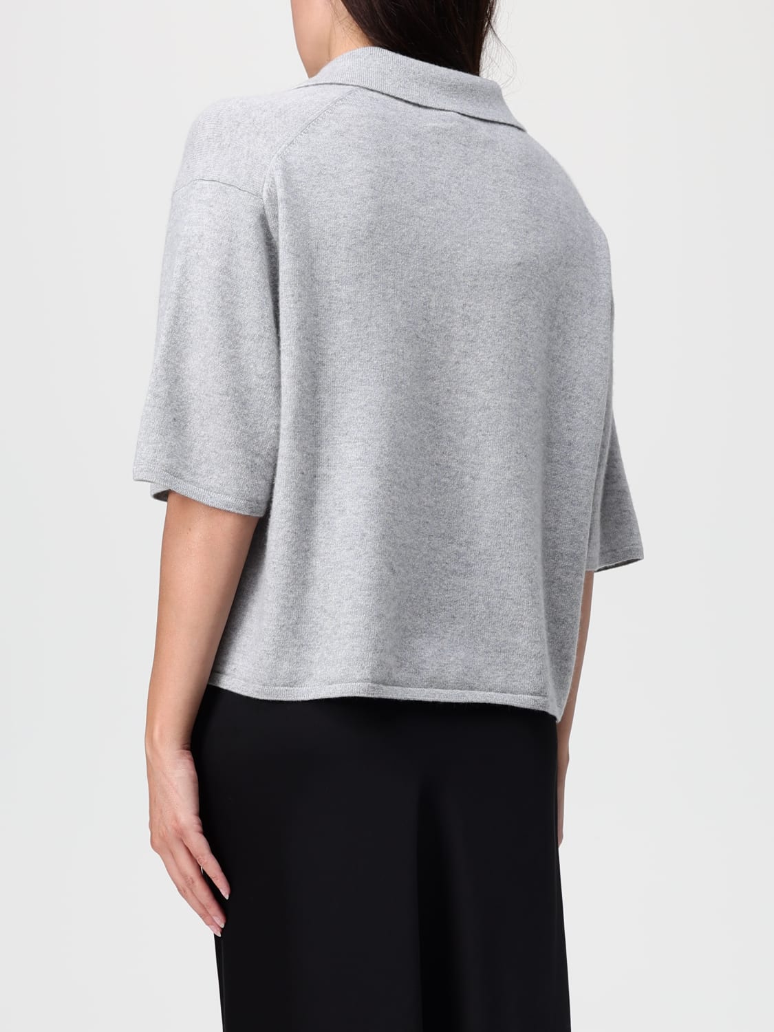 LISA YANG POLO SHIRT: Polo shirt woman Lisa Yang, Grey - Img 2