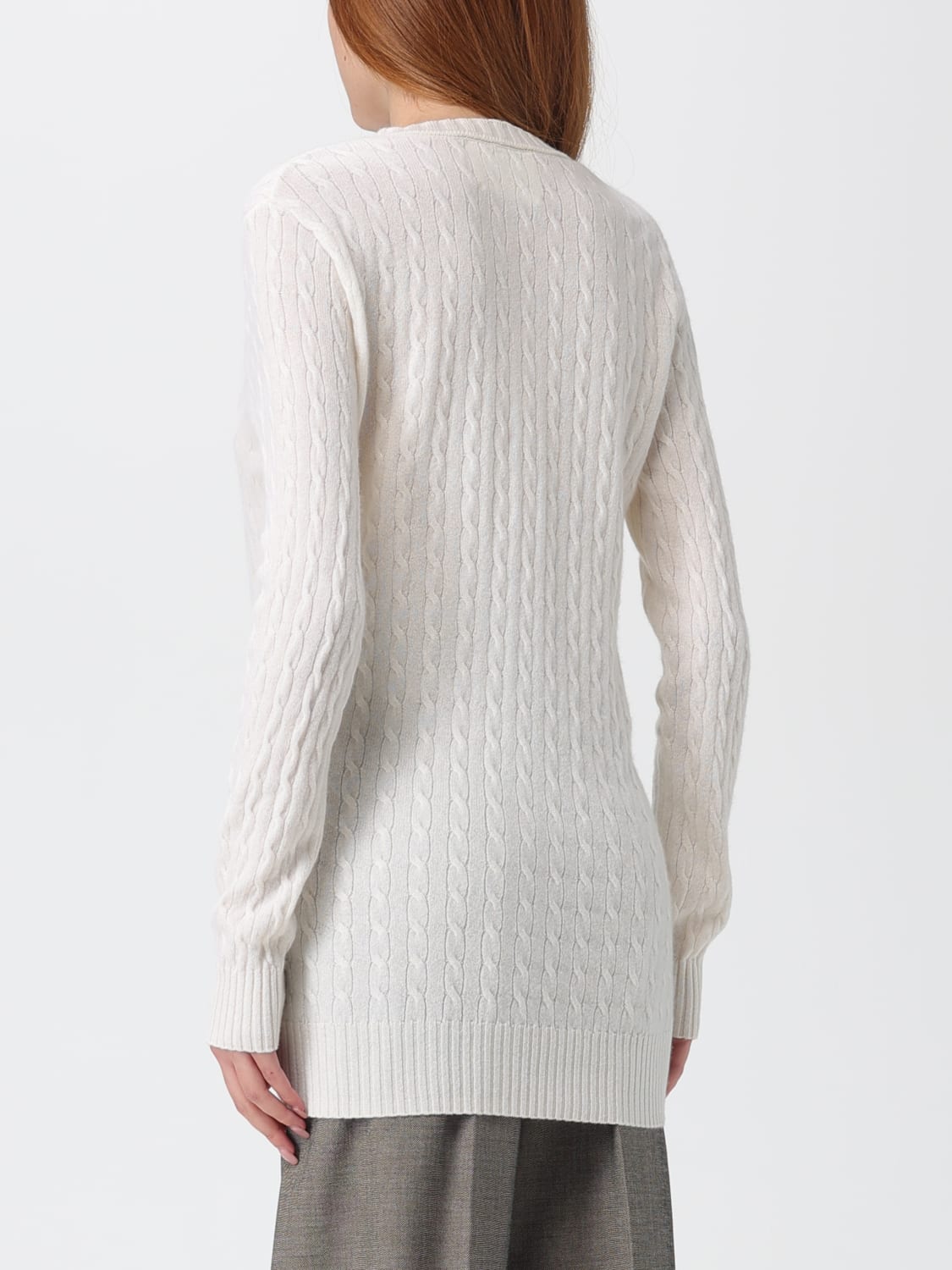 LISA YANG JERSEY: Cárdigan mujer Lisa Yang, Blanco - Img 2