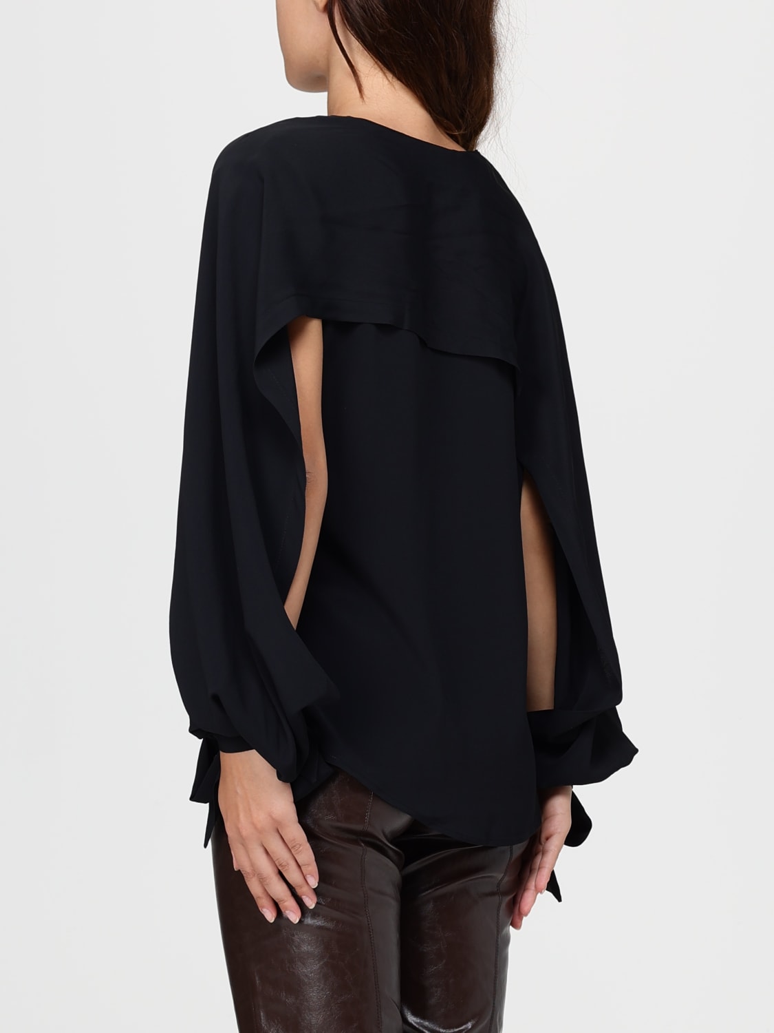 FEDERICA TOSI TOP: Sweatshirt woman Federica Tosi, Black - Img 2