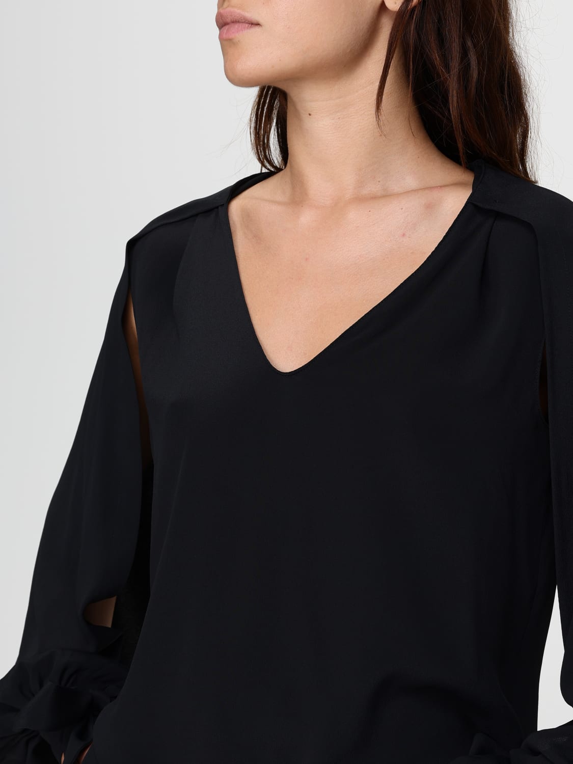 FEDERICA TOSI TOP: Sweatshirt woman Federica Tosi, Black - Img 3