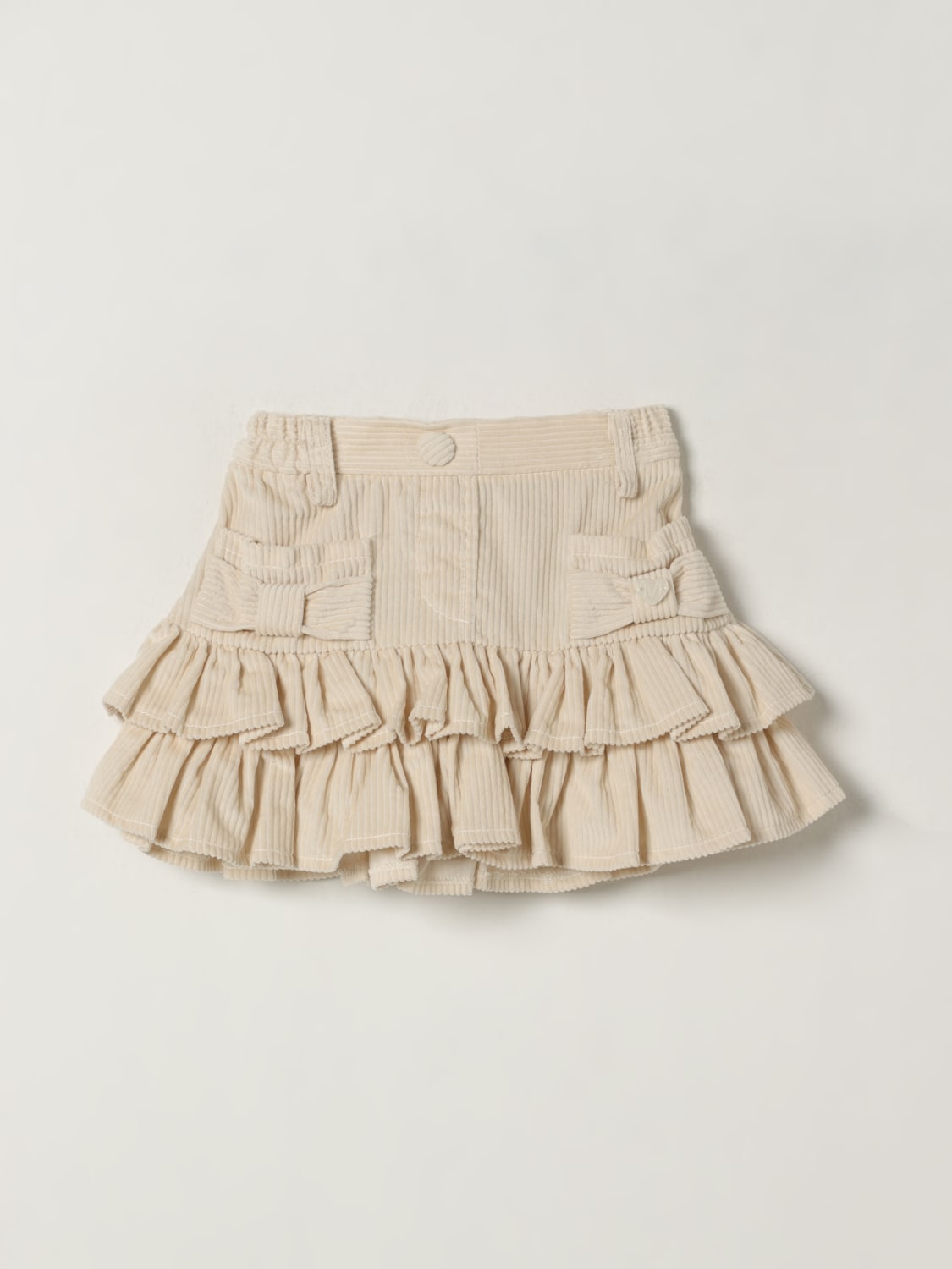 MONNALISA SKIRT: Skirt kids Monnalisa, Beige - Img 1
