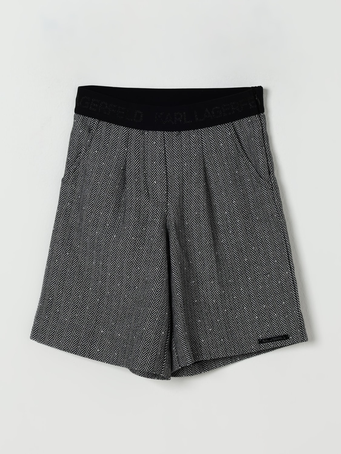 KARL LAGERFELD KIDS SHORT: Pantalon court enfant Karl Lagerfeld Kids, Gris - Img 1