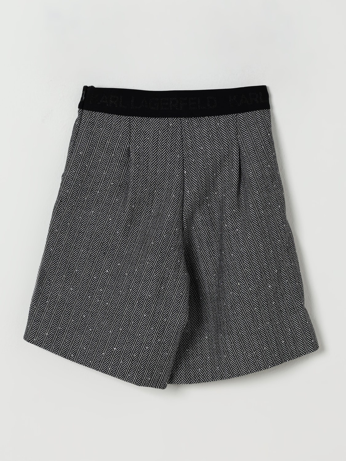 KARL LAGERFELD KIDS SHORT: Pantalon court enfant Karl Lagerfeld Kids, Gris - Img 2