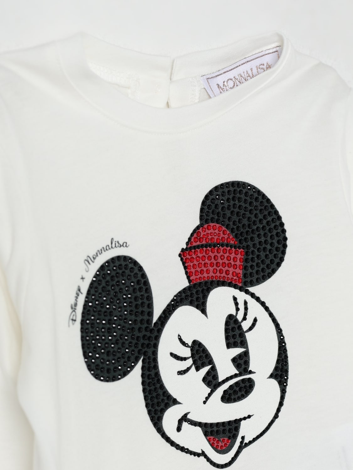 MONNALISA T-SHIRT: T-shirt kids Monnalisa, Yellow Cream - Img 3