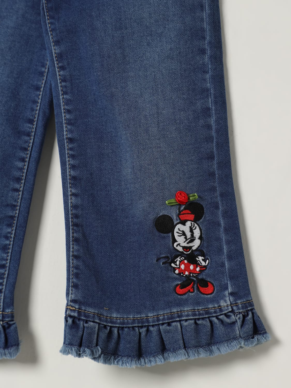 MONNALISA JEANS: Pants kids Monnalisa, Denim - Img 3