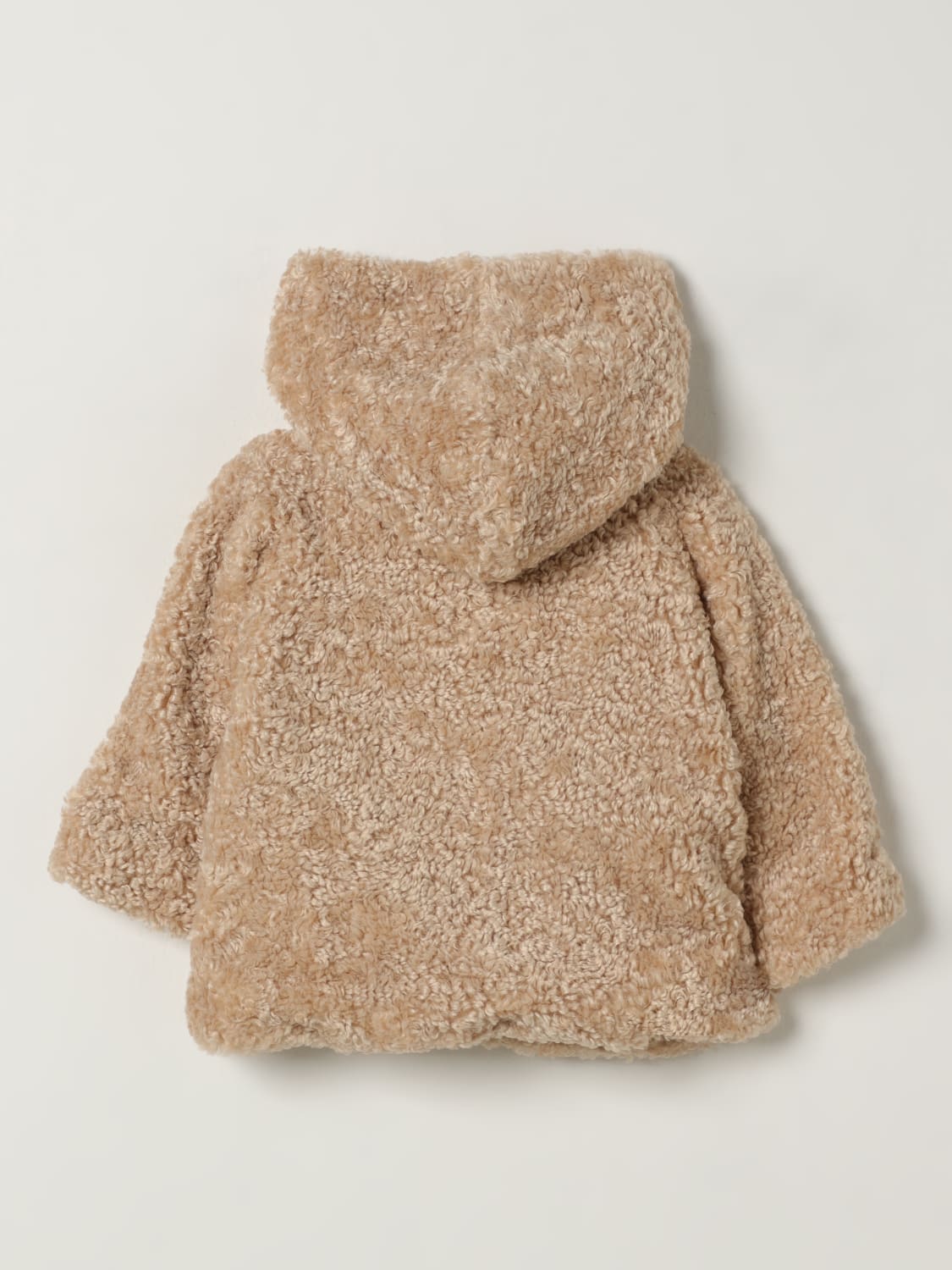 MONNALISA COAT: Coats kids Monnalisa, Beige - Img 2