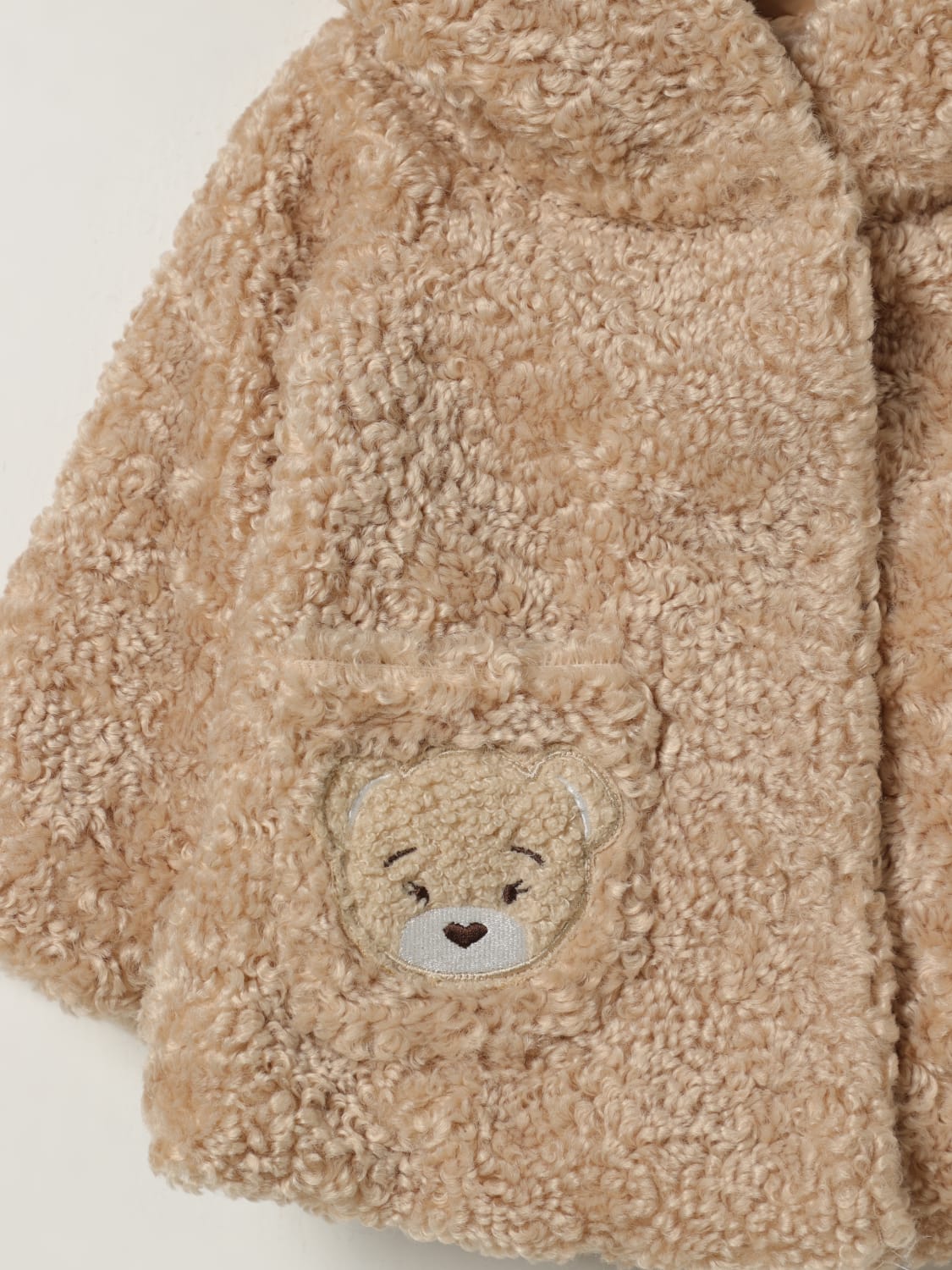 MONNALISA COAT: Coats kids Monnalisa, Beige - Img 3