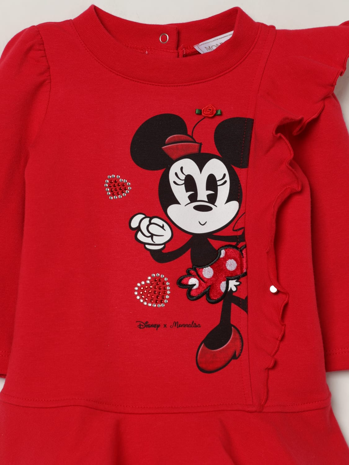 MONNALISA ABITO: Abito Disney in cotone Monnalisa, Rosso - Img 3