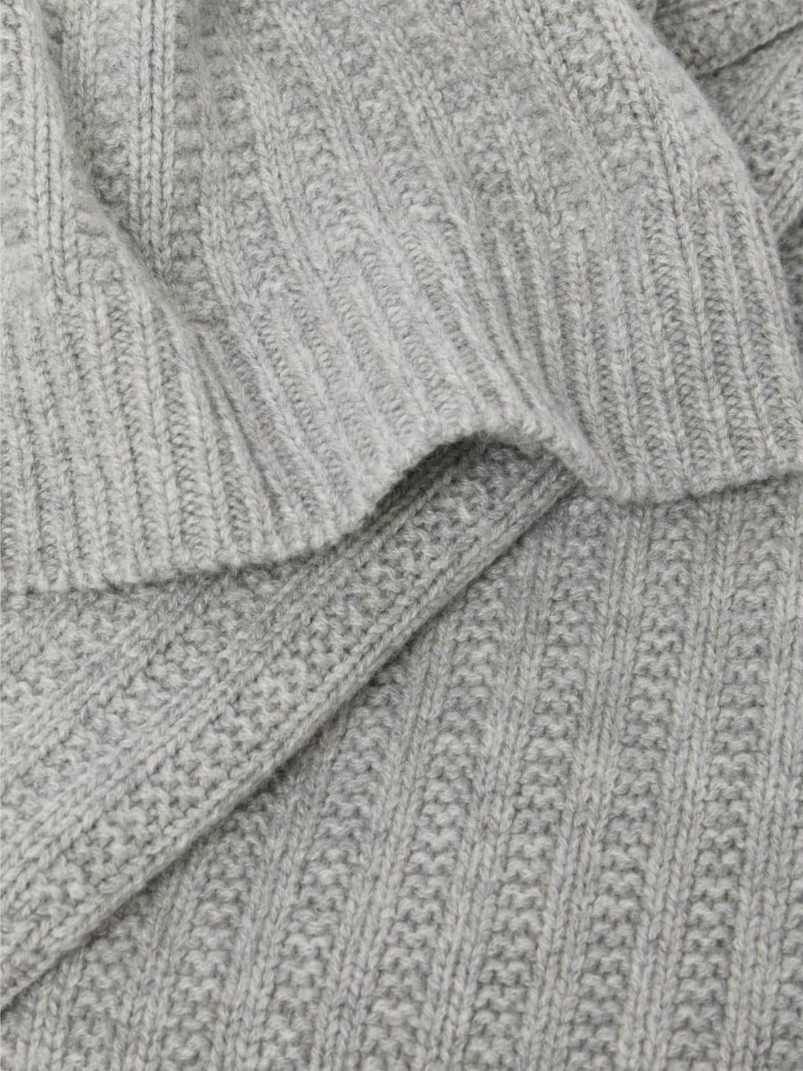 BOBBIN & TRICOT COPRILETTI E PLAID: Copertina Bobbin & Tricot in cashmere , Grigio - Img 3