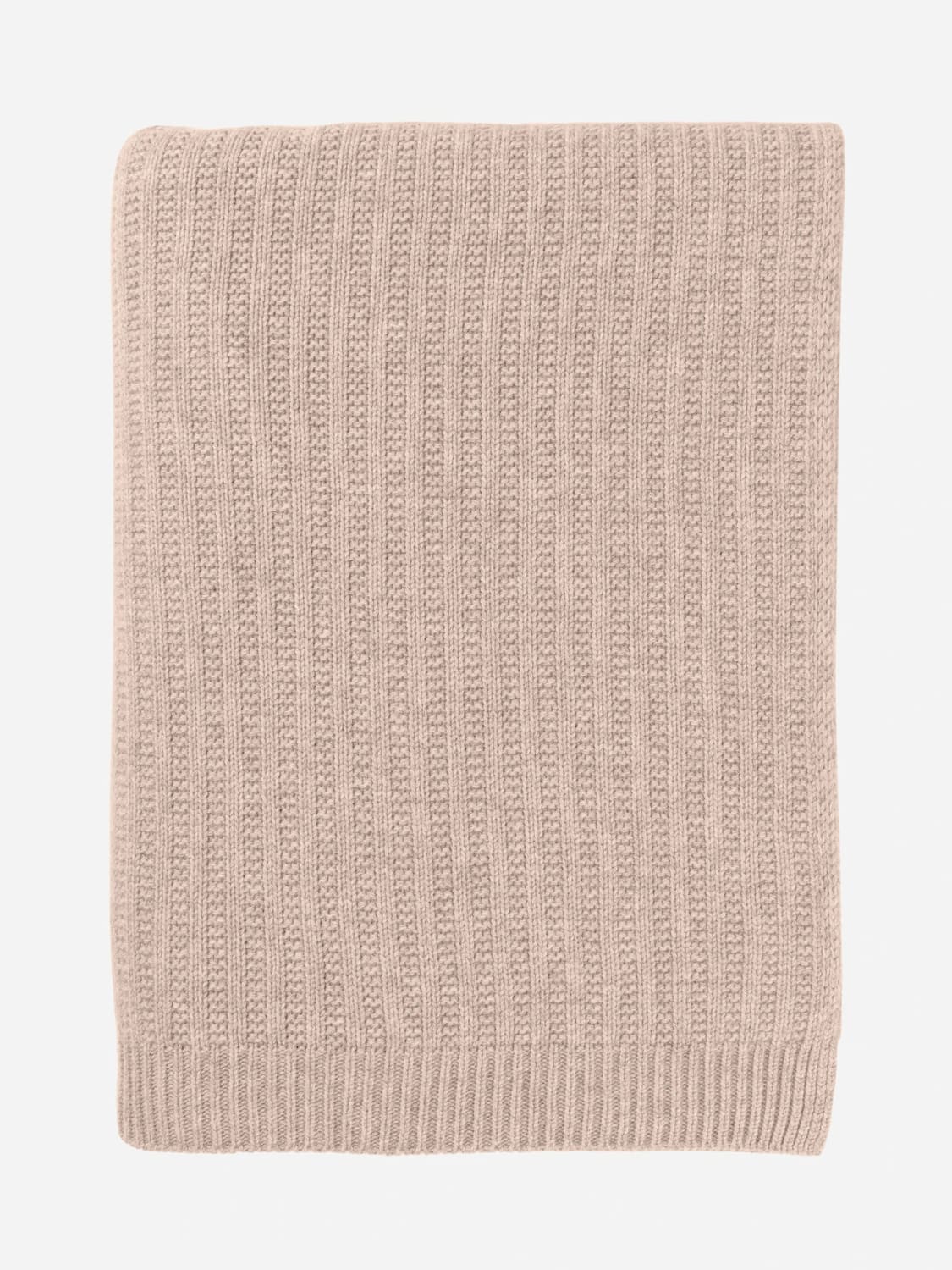 BOBBIN & TRICOT COPRILETTI E PLAID: Copertina Bobbin & Tricot in cashmere , Beige - Img 2