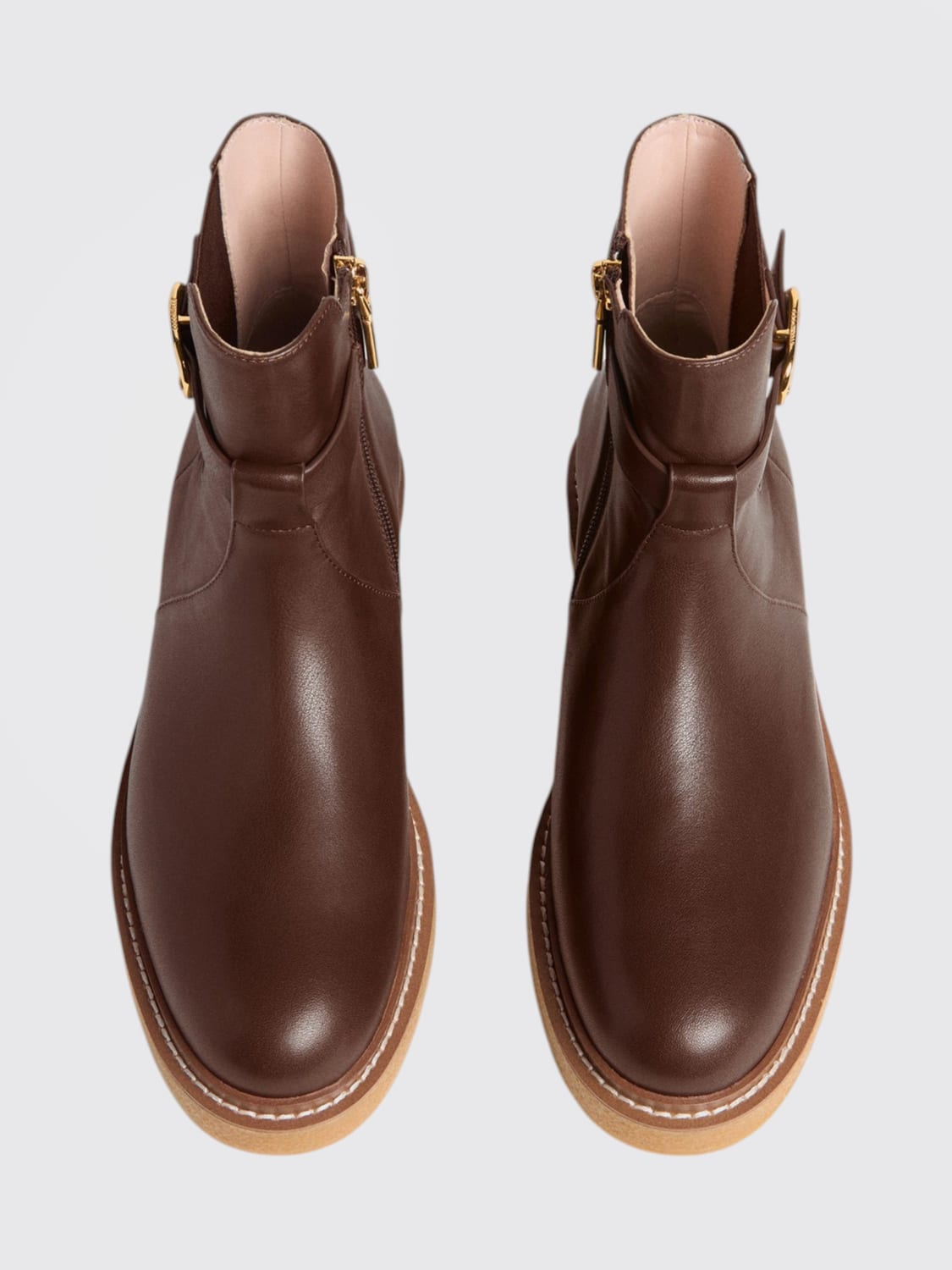 COCCINELLE BOOTS: Shoes woman Coccinelle, Brown - Img 4