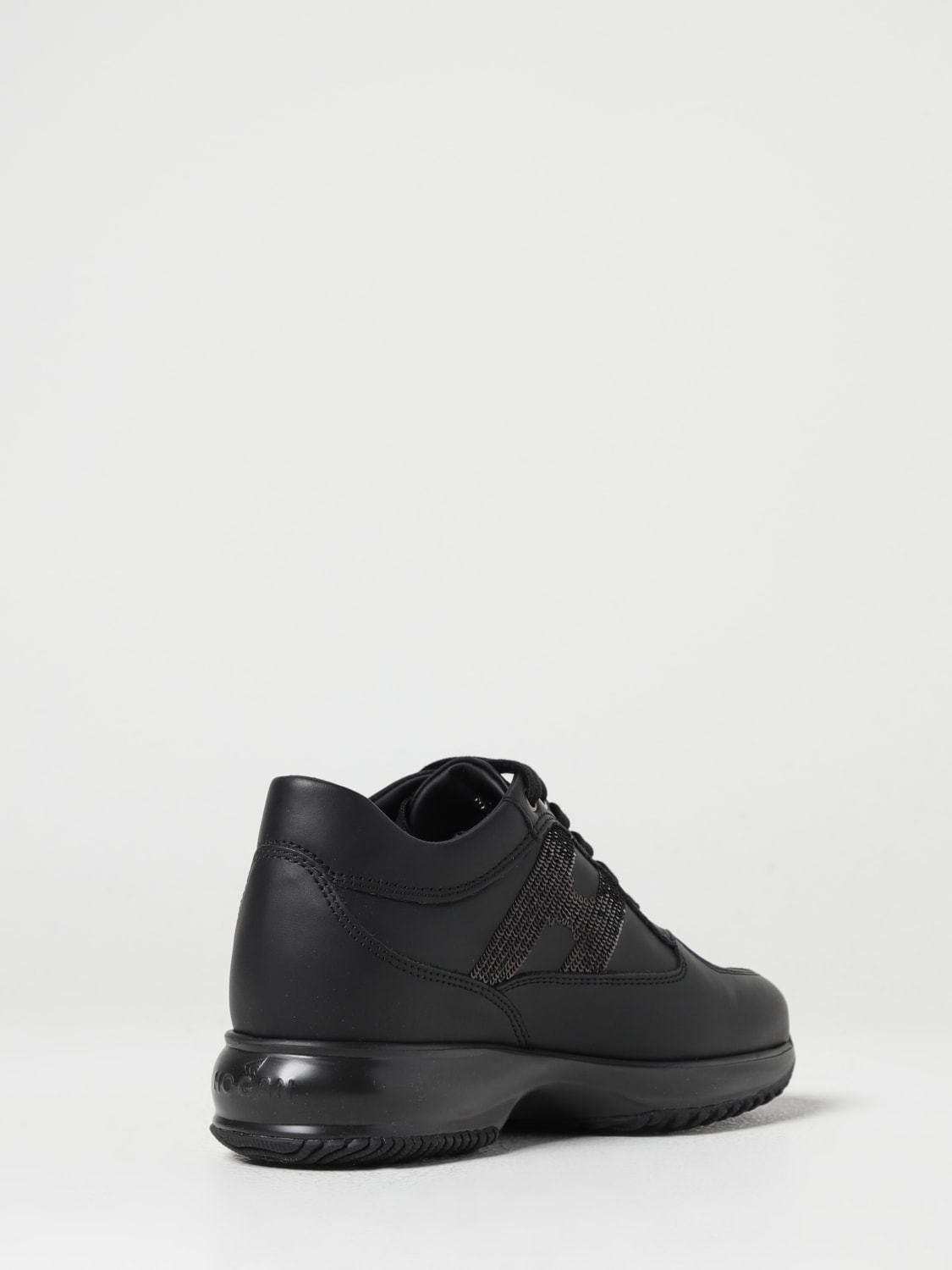 HOGAN SNEAKERS: Sneakers Interactive Hogan in pelle con paillettes , Fantasia - Img 3