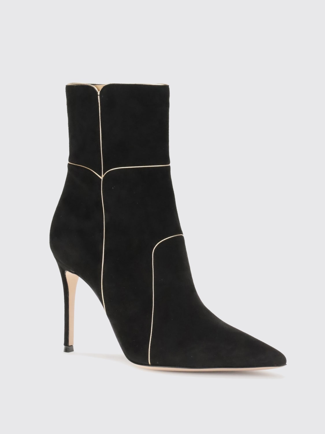 GIANVITO ROSSI STIVALI: Stivaletto Gianvito Rossi in camoscio , Nero - Img 2