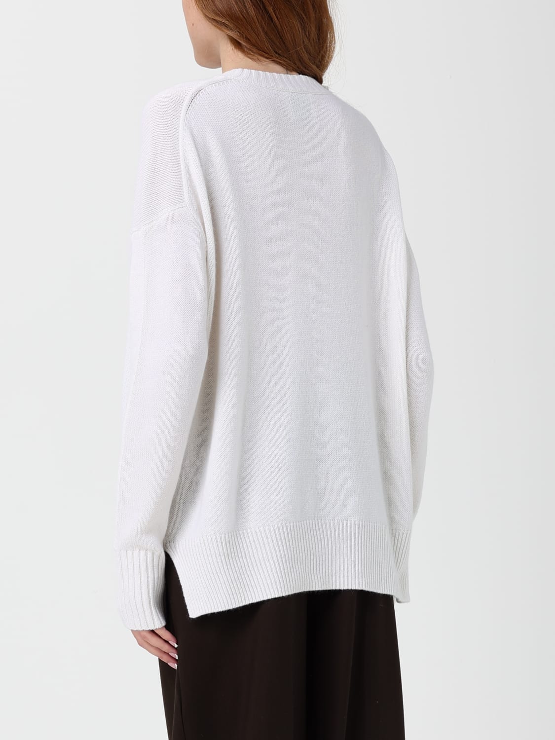 ALLUDE SWEATER: Sweatshirt woman Allude, White - Img 2