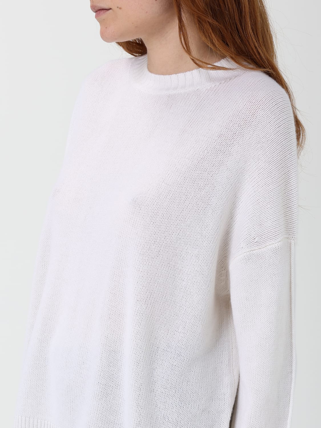 ALLUDE SWEATER: Sweatshirt woman Allude, White - Img 3