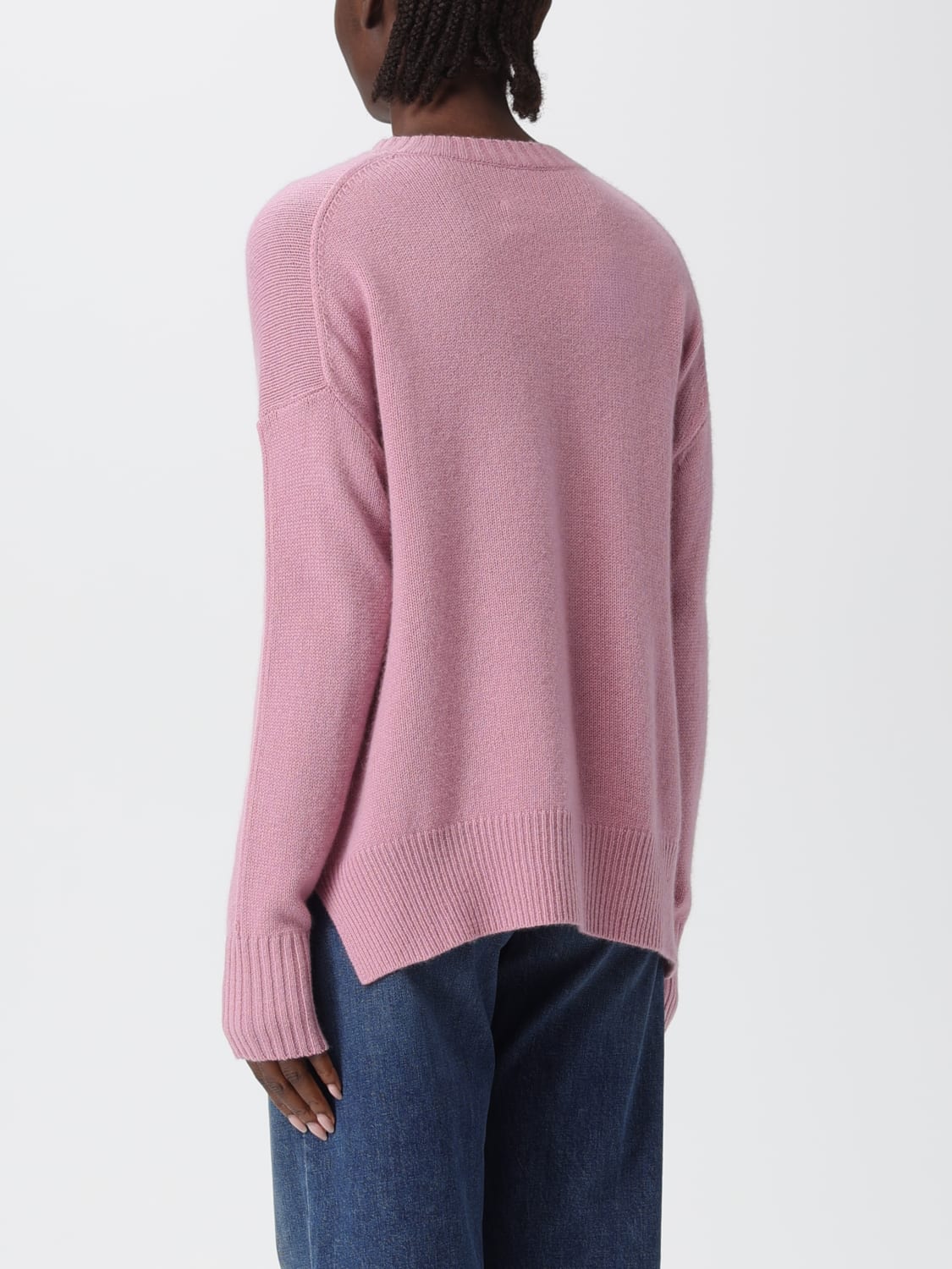 ALLUDE SWEATER: Sweatshirt woman Allude, Pink - Img 2