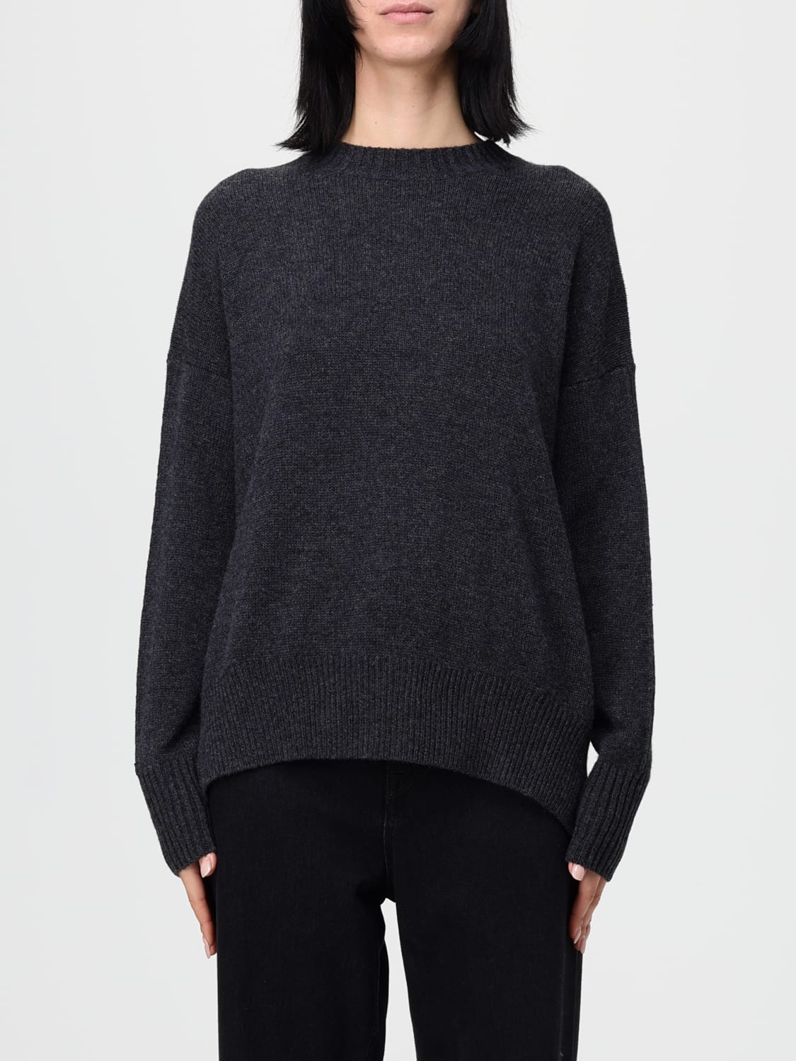 ALLUDE SWEATER: Sweatshirt woman Allude, Grey - Img 1