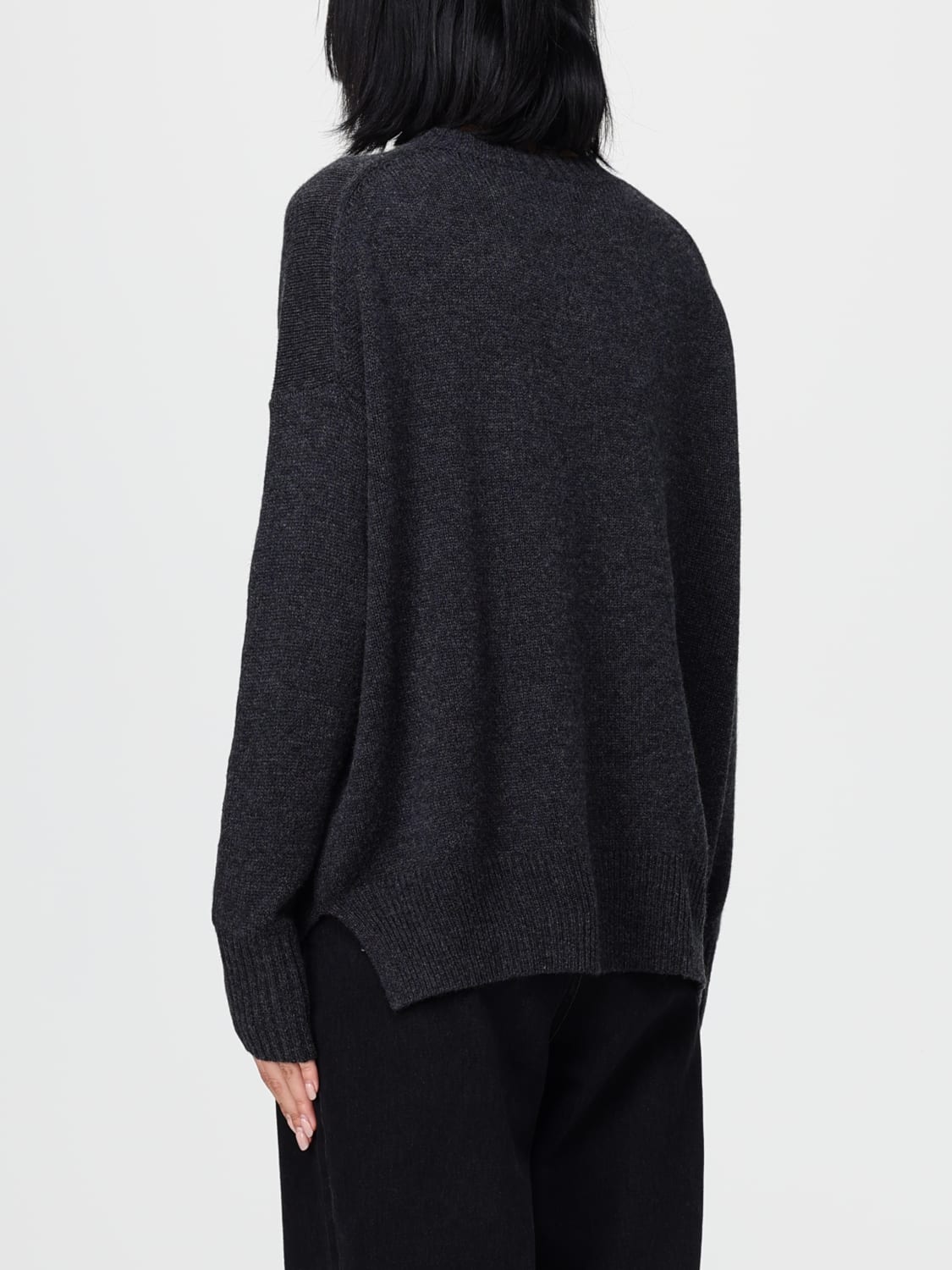 ALLUDE SWEATER: Sweatshirt woman Allude, Grey - Img 2